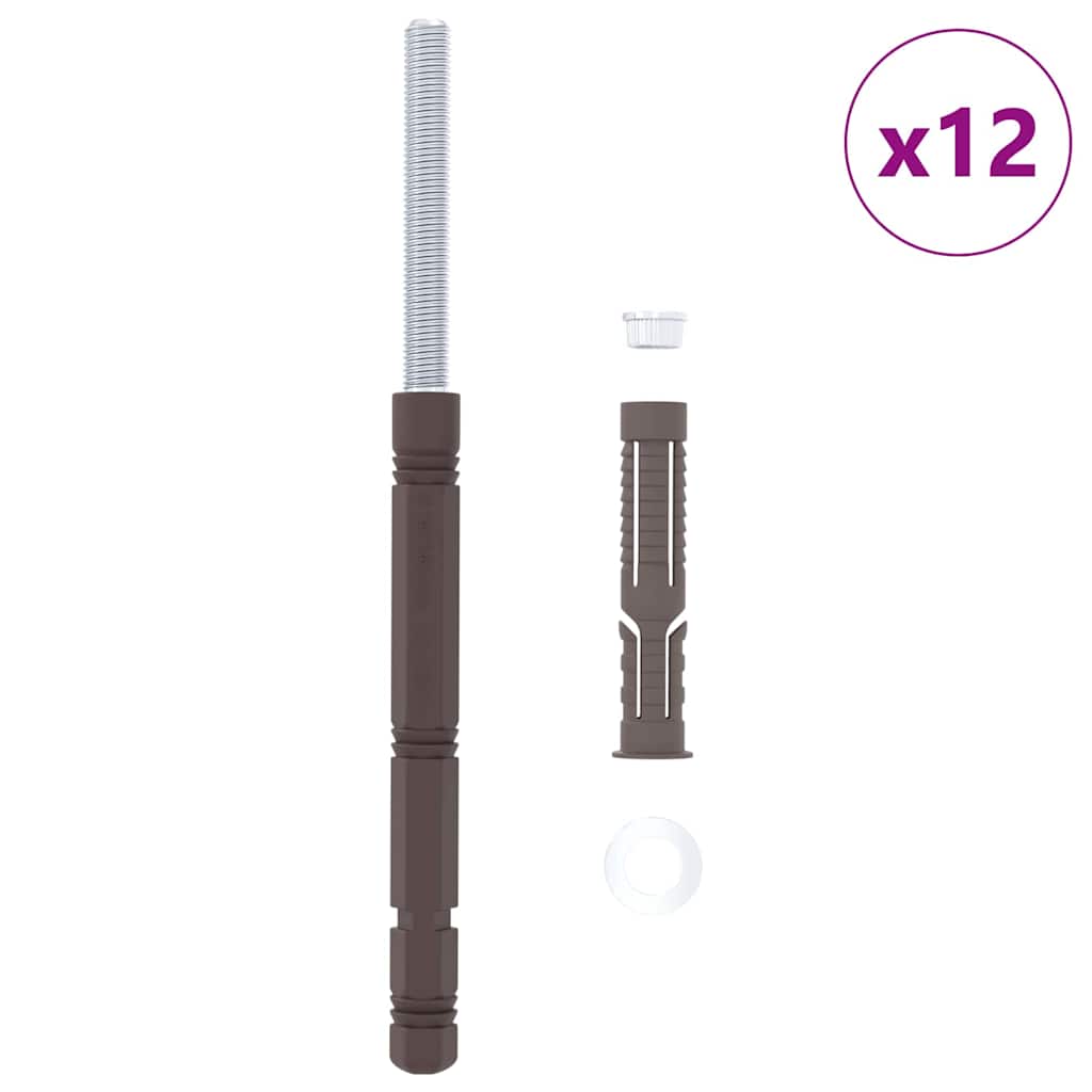 Flydende hyldebeslag 12 Beige Ø14 x 210 mm Stål