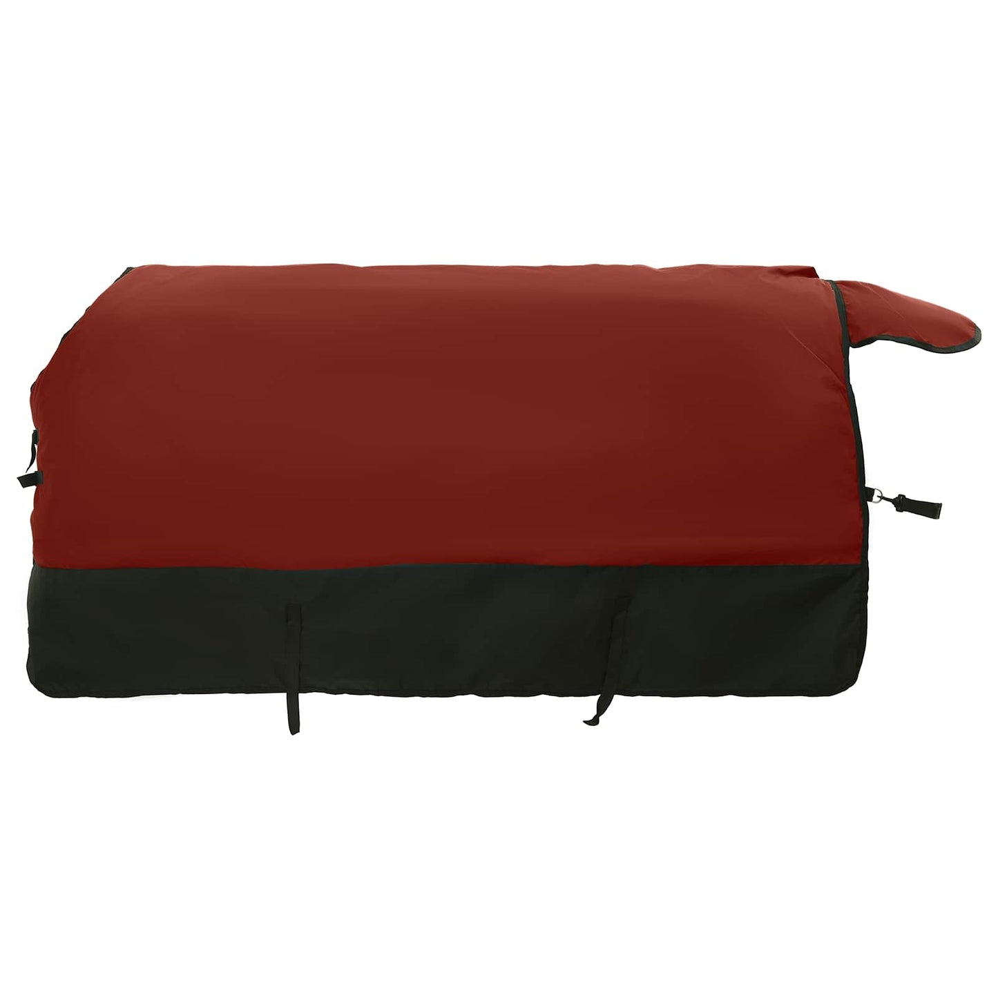 Hestetæppe Bordeaux og Sort 145 cm Polyester