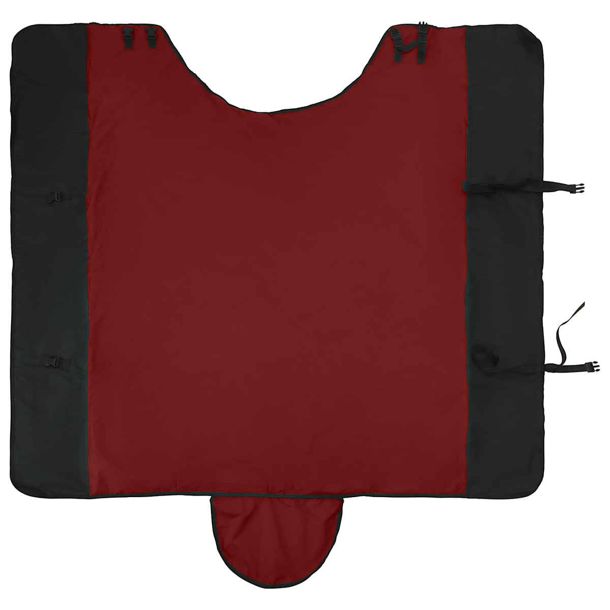 Hestetæppe Bordeaux og Sort 155 cm Polyester