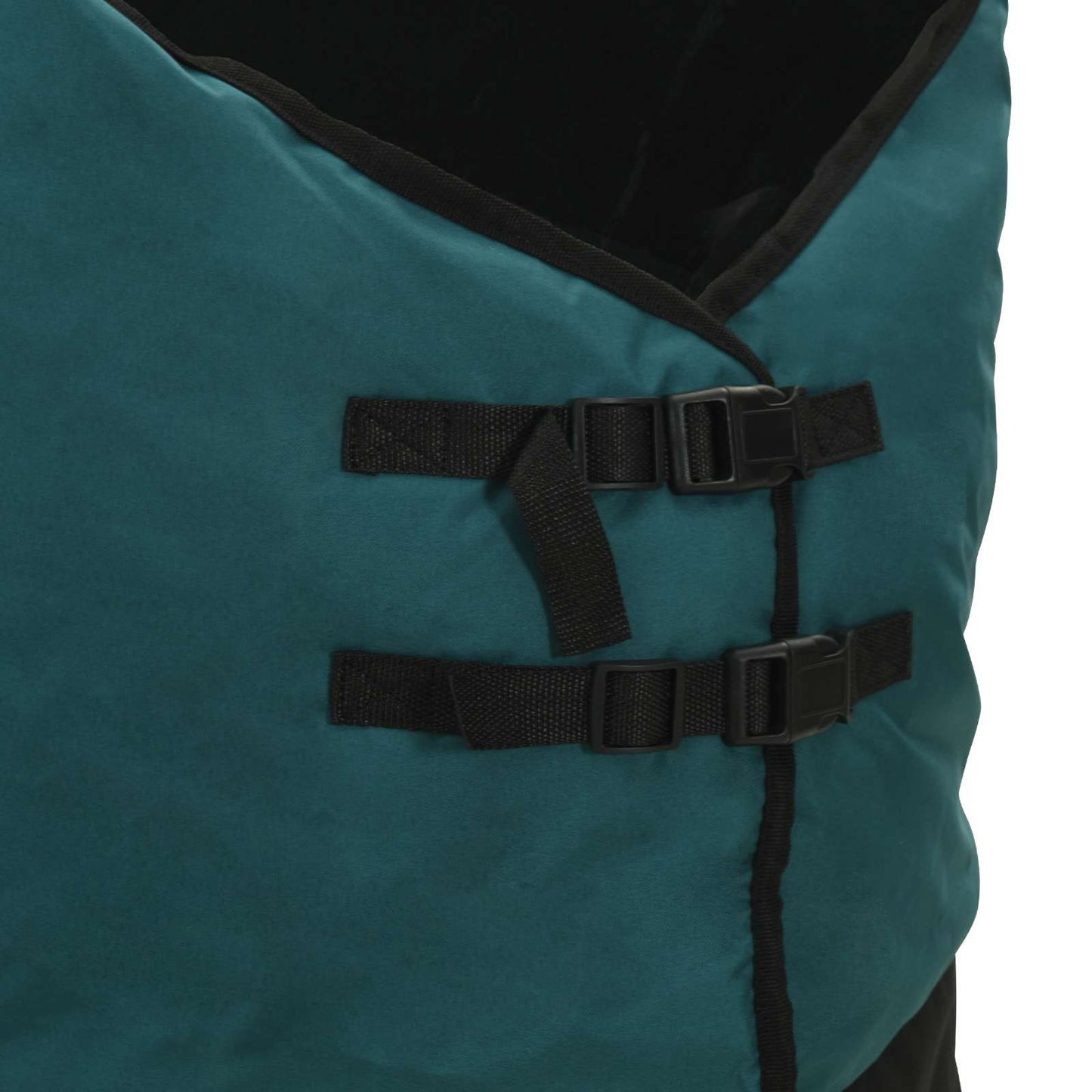 Hestetæppe Mørk Grøn og Sort 105 cm Polyester