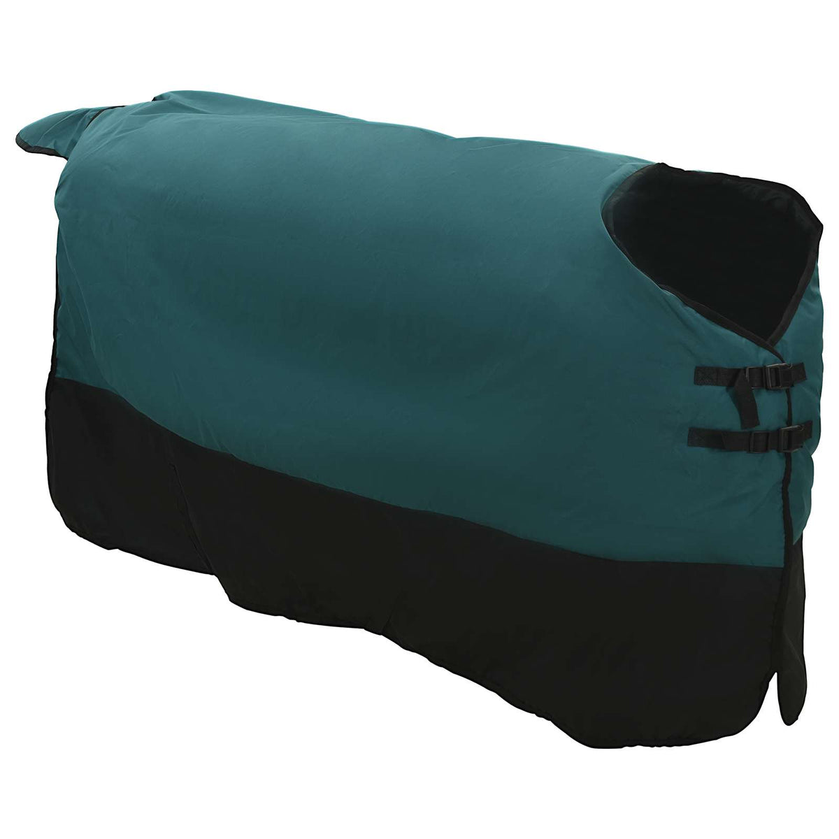 Hestetæppe Mørk Grøn og Sort 105 cm Polyester