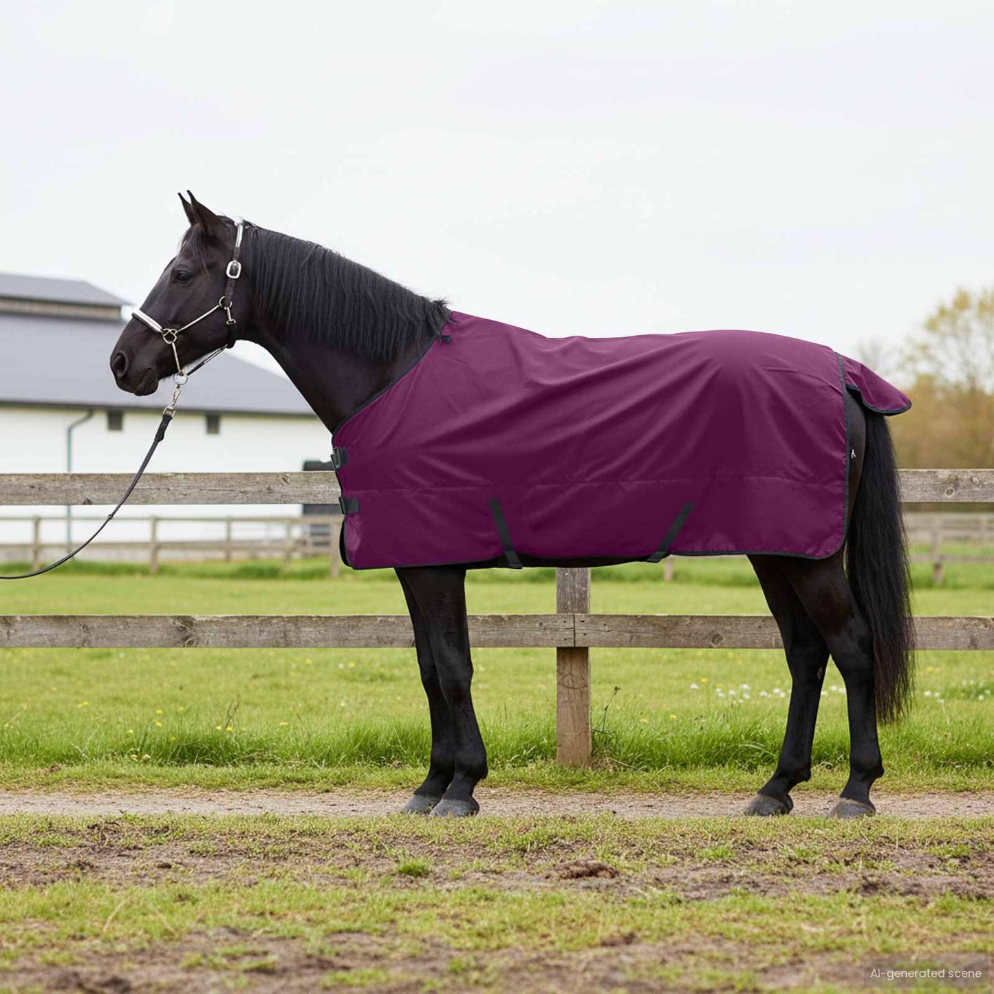 Hestetæppe Fuldt Lilla 125 cm Polyester