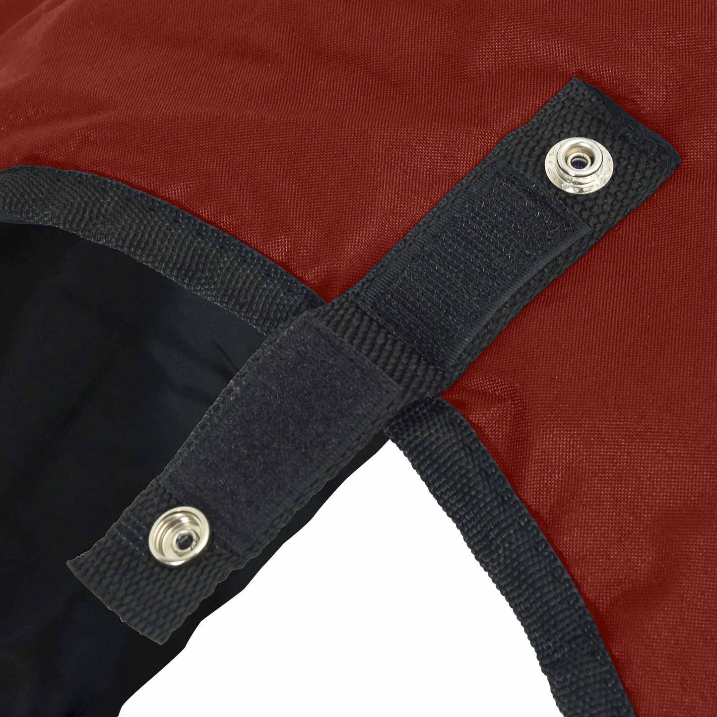 Hestetæppe Bordeaux og Sort 125 cm Polyester