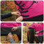 Hestetæppe Pink og Sort 75 cm Polyester