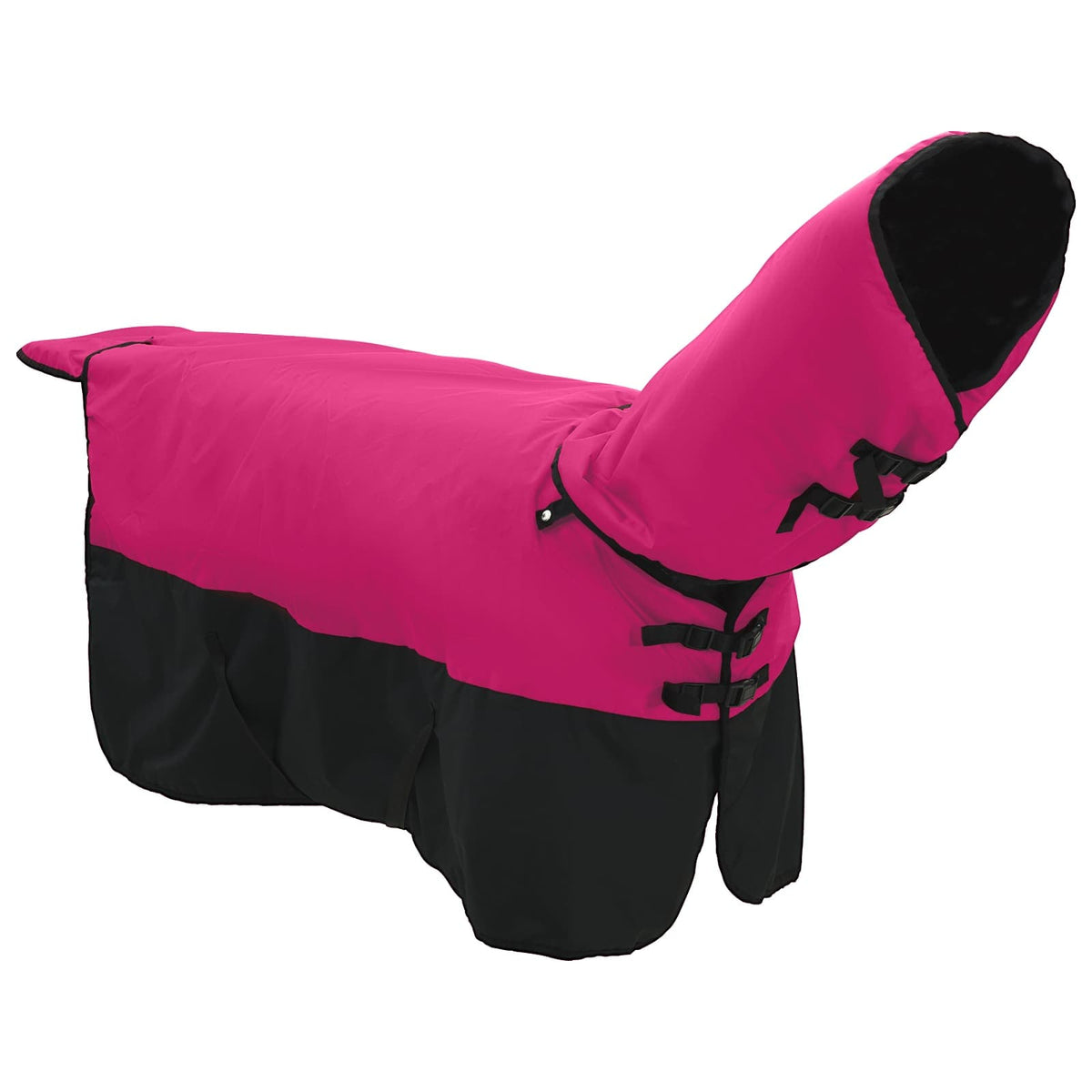 Hestetæppe Pink og Sort 75 cm Polyester