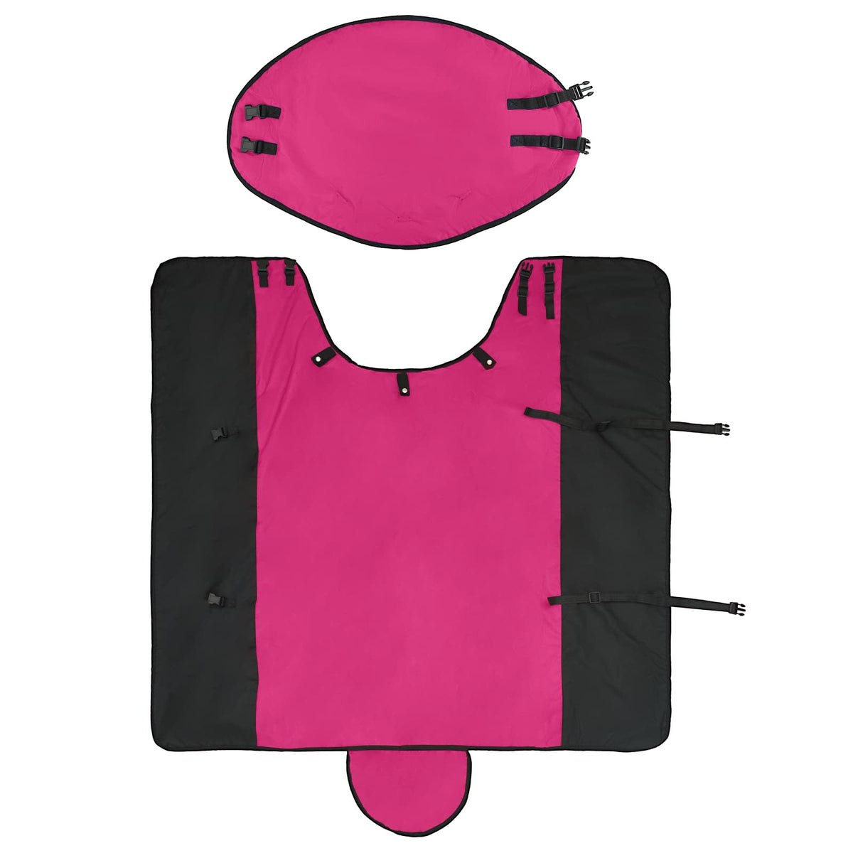 Hestetæppe Pink og Sort 115 cm Polyester