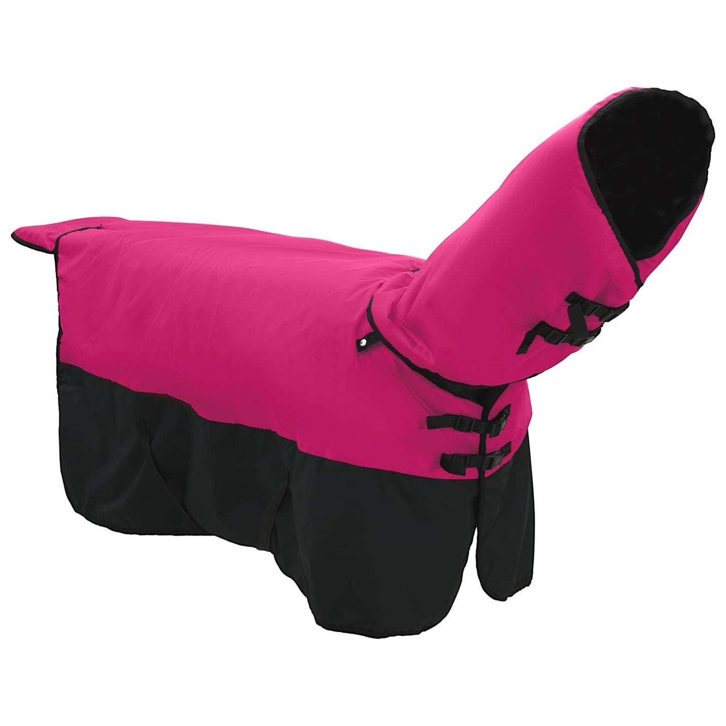 Hestetæppe Pink og Sort 145 cm Polyester