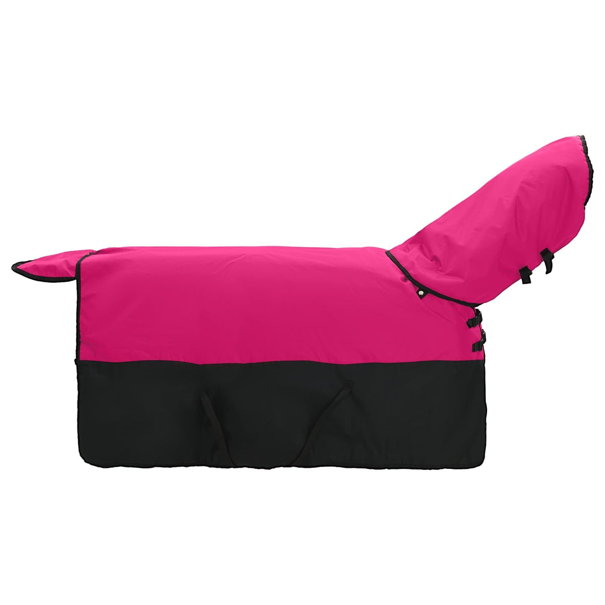Hestetæppe Pink og Sort 165 cm Polyester