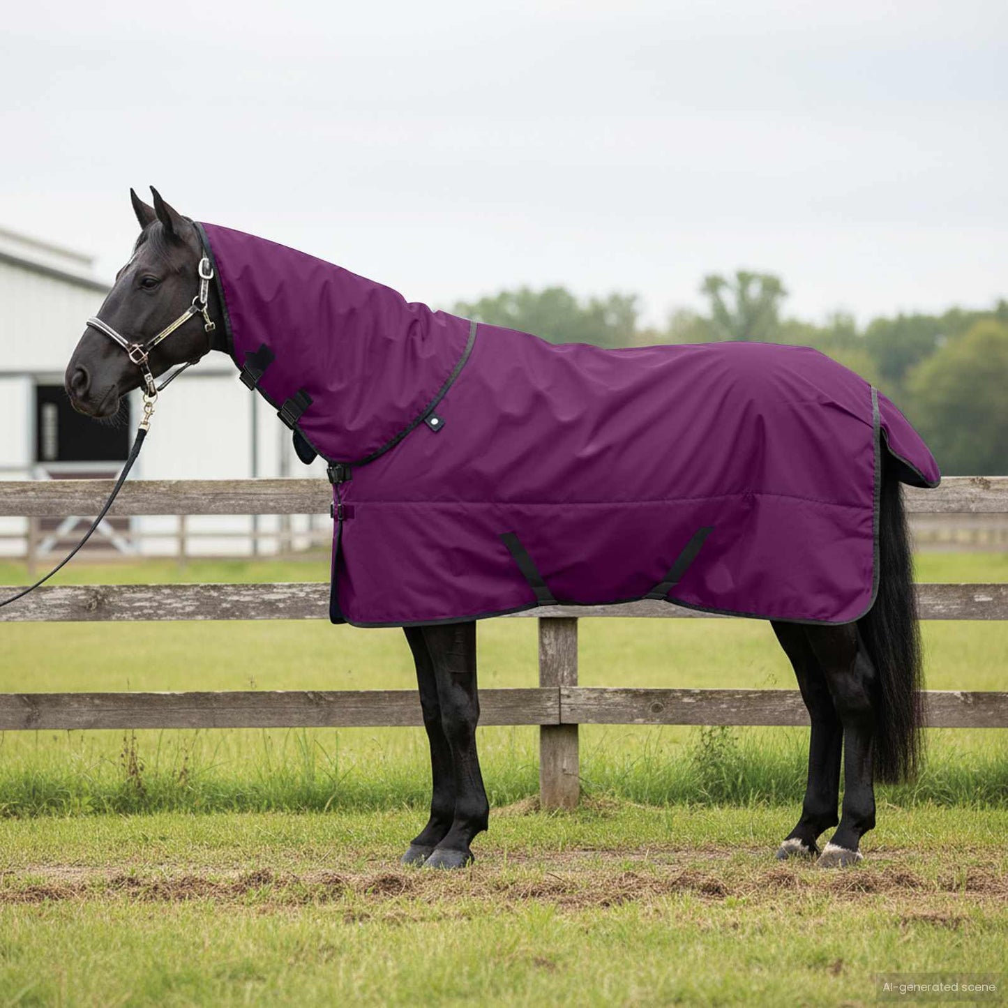 Hestetæppe Fuldt Lilla 125 cm Polyester