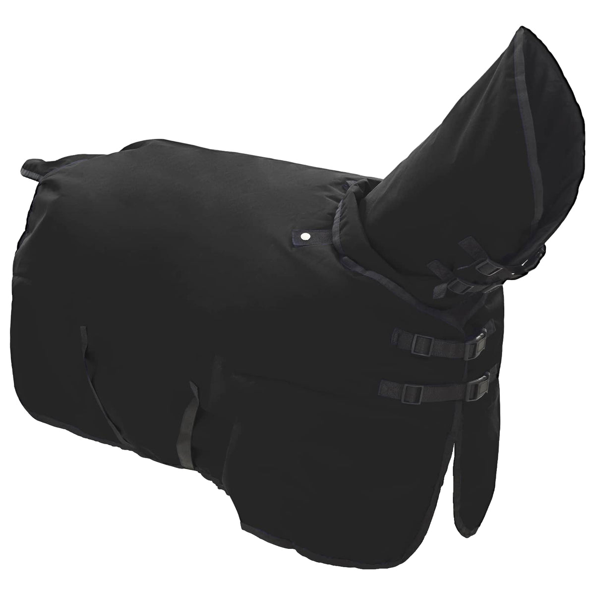 Hestetæppe Fuldt Sort 145 cm Polyester