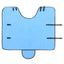 Hestetæppe Fuldt aqua 85 cm Polyester Fleece