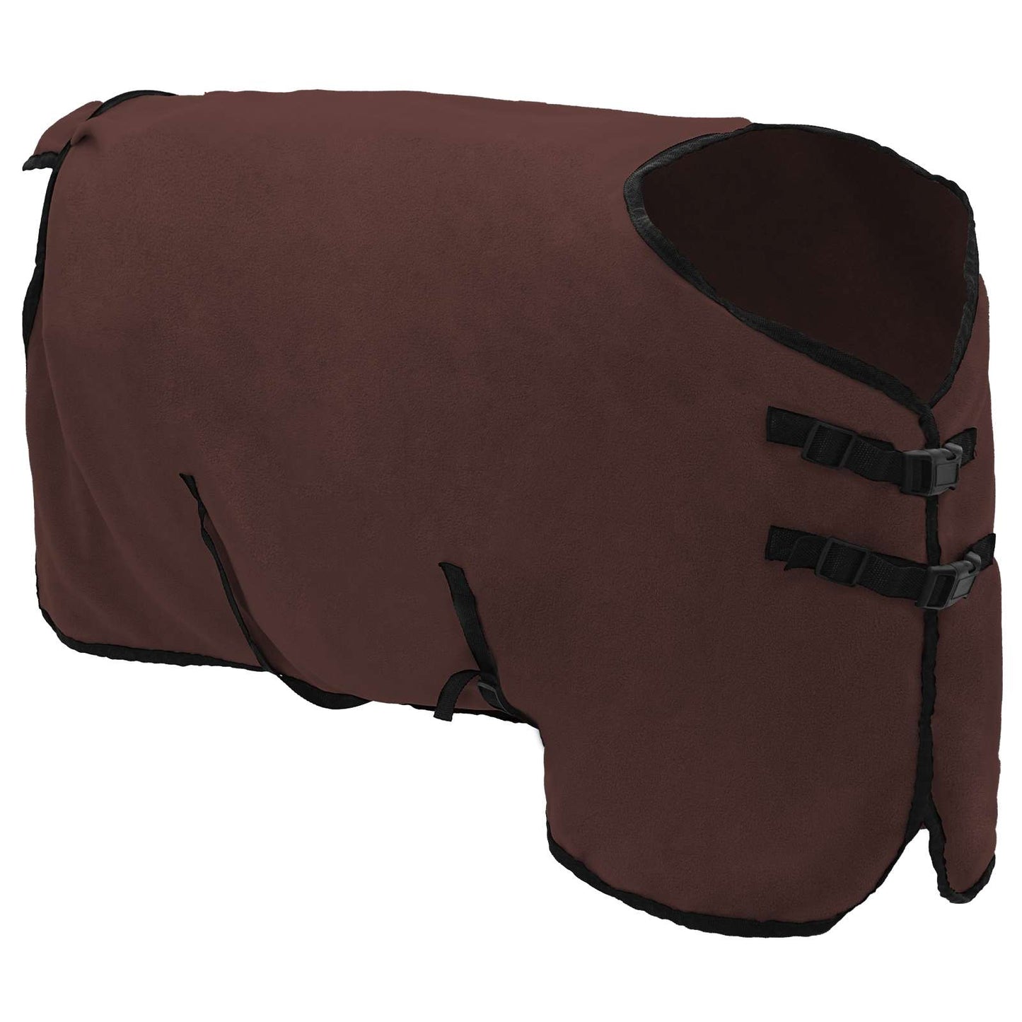 Hestetæppe Mørkebrun 95 cm Polyester Fleece