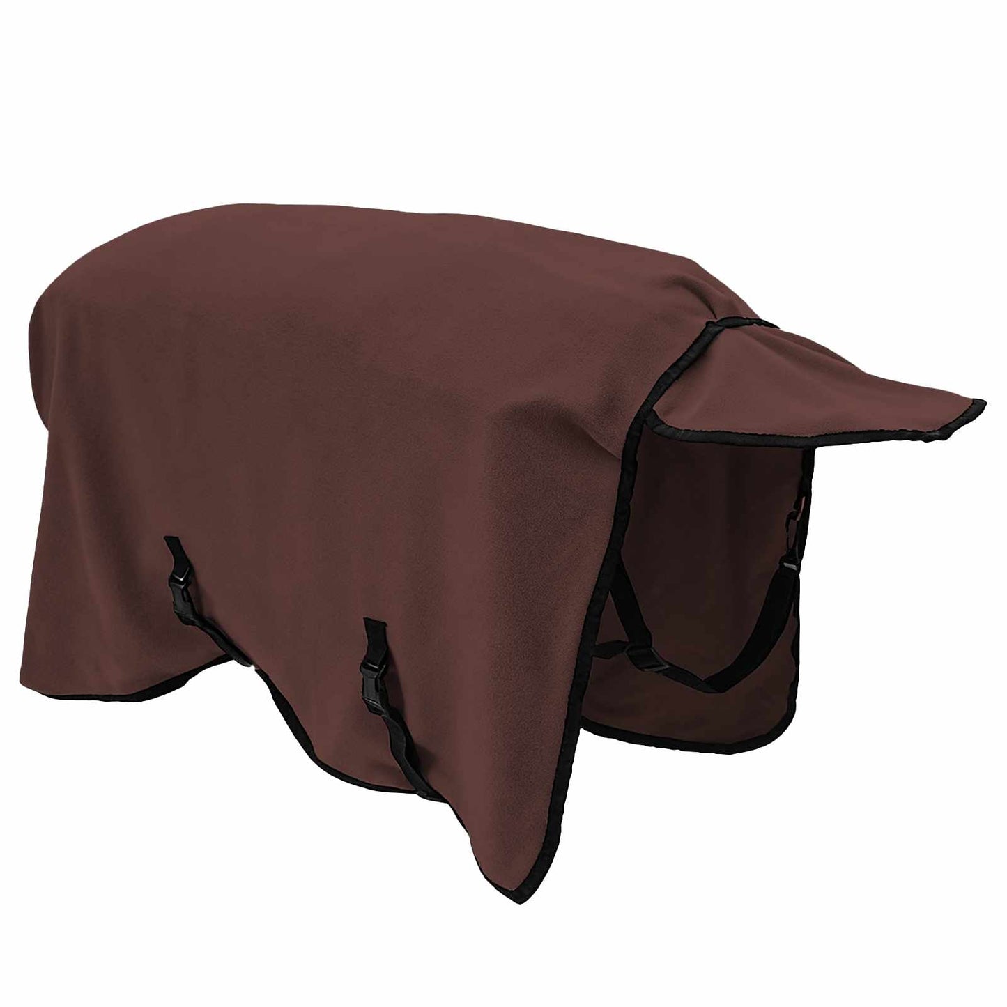 Hestetæppe Mørkebrun 95 cm Polyester Fleece