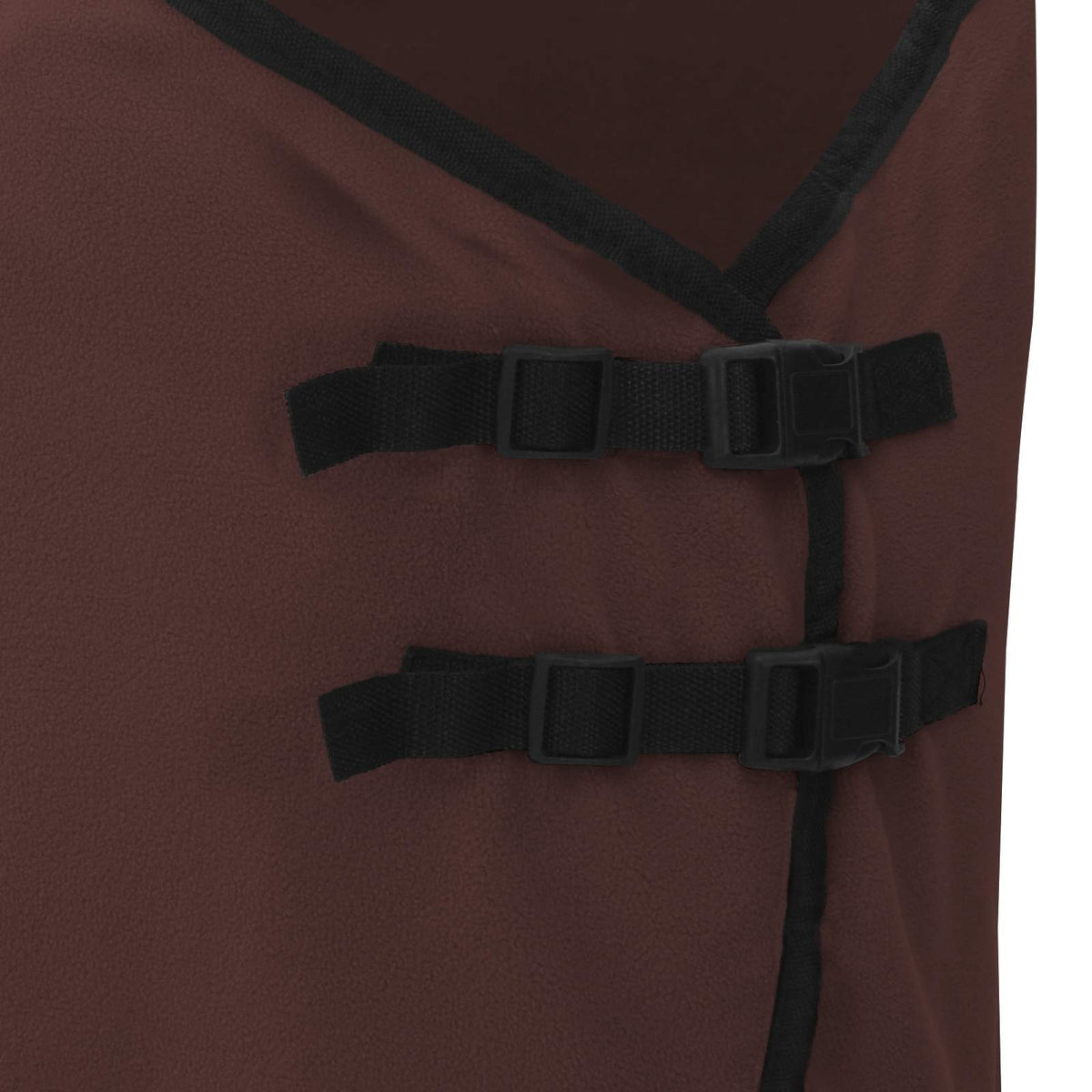 Hestetæppe Mørkebrun 115 cm Polyester Fleece