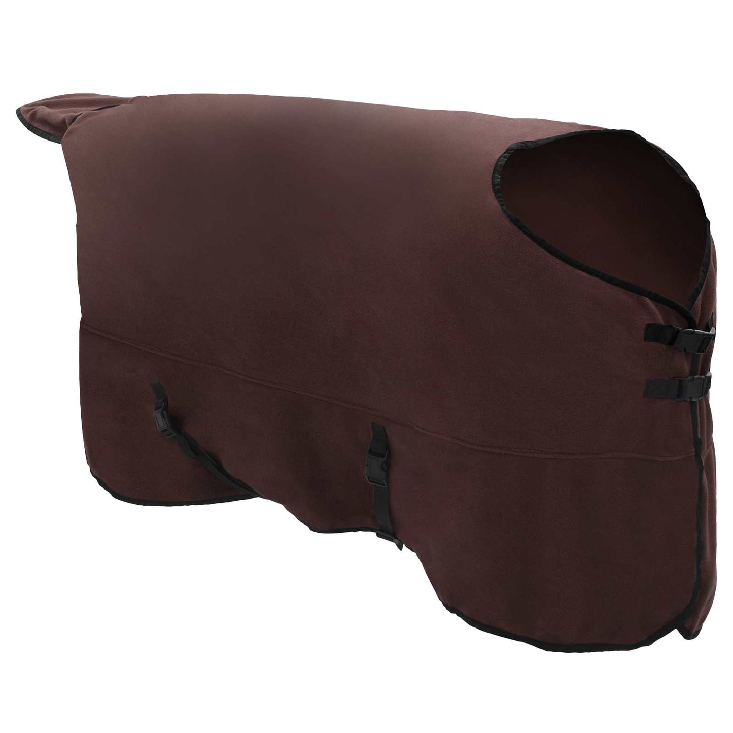 Hestetæppe Mørkebrun 125 cm Polyester Fleece