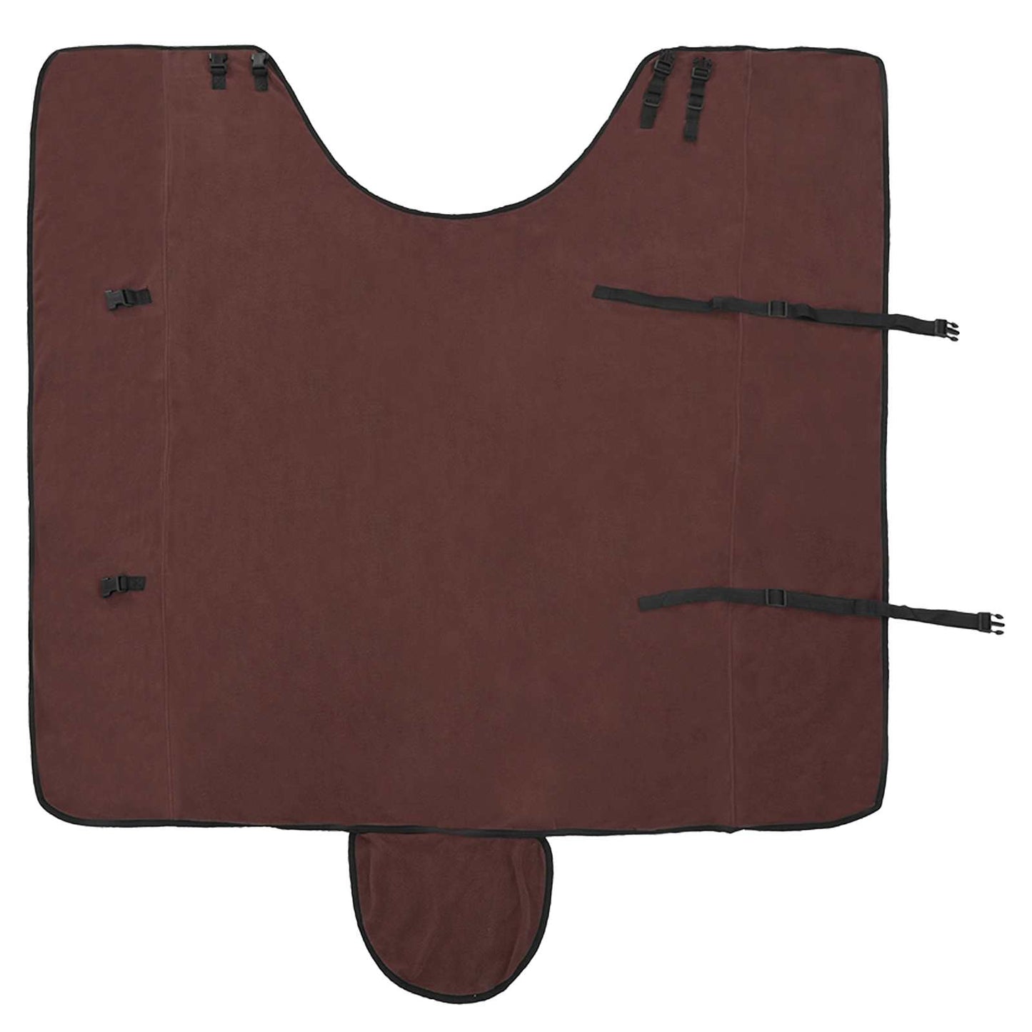Hestetæppe Mørkebrun 165 cm Polyester Fleece