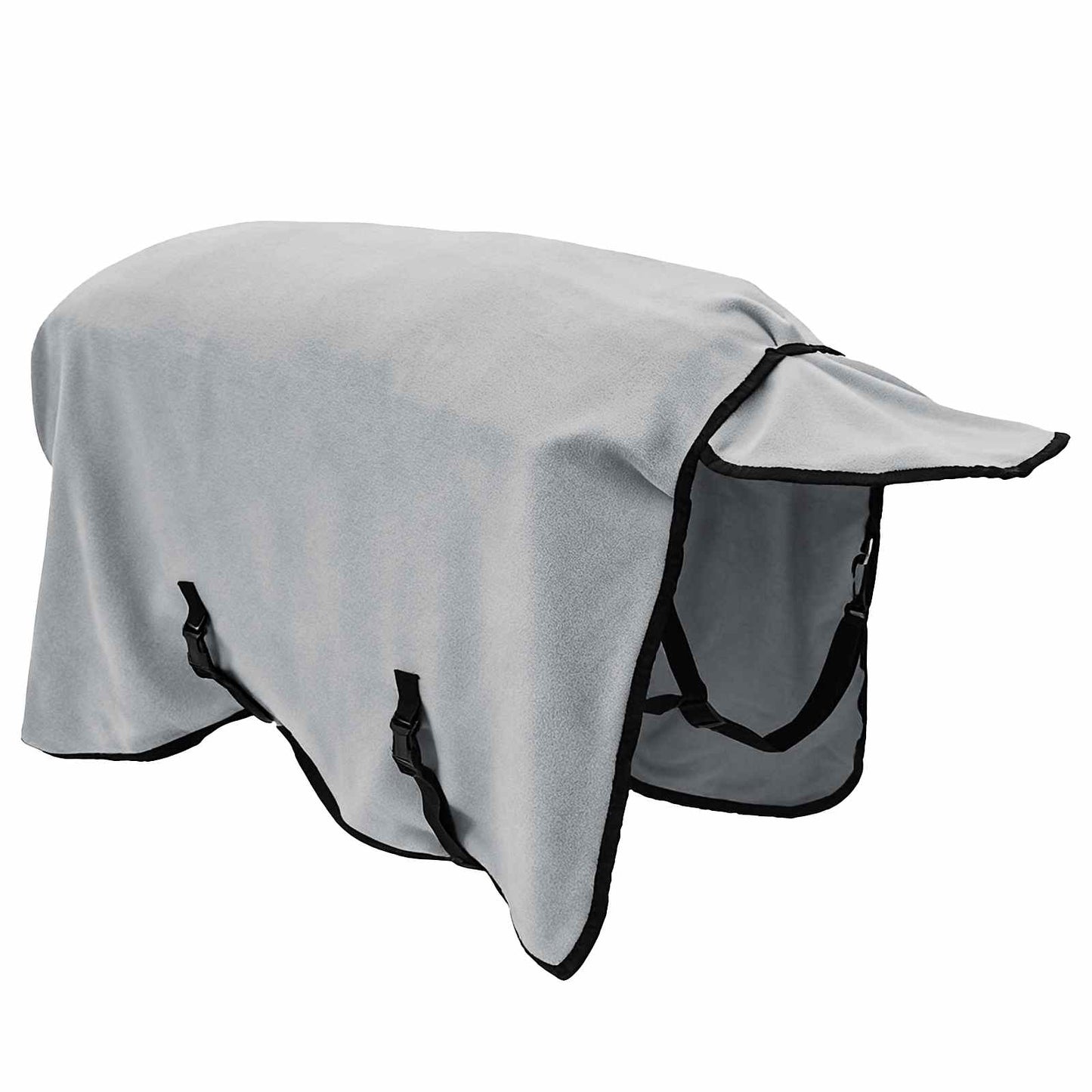 Hestetæppe Lysegrå og pink 75 cm Polyester Fleece
