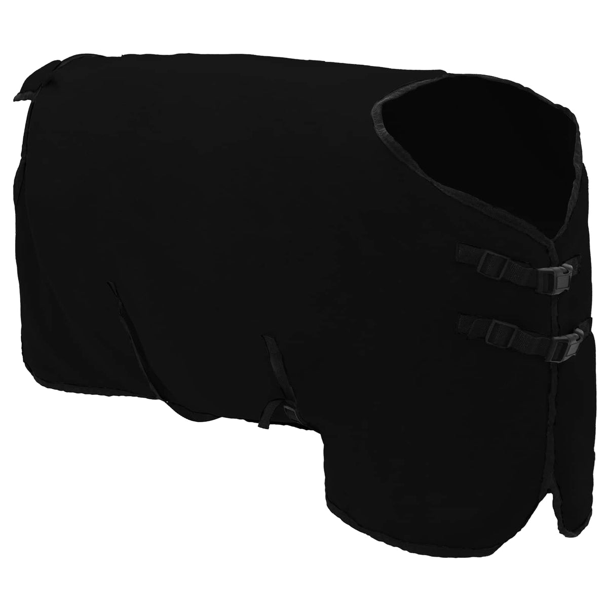 Hestetæppe Sort 105 cm Polyester Fleece