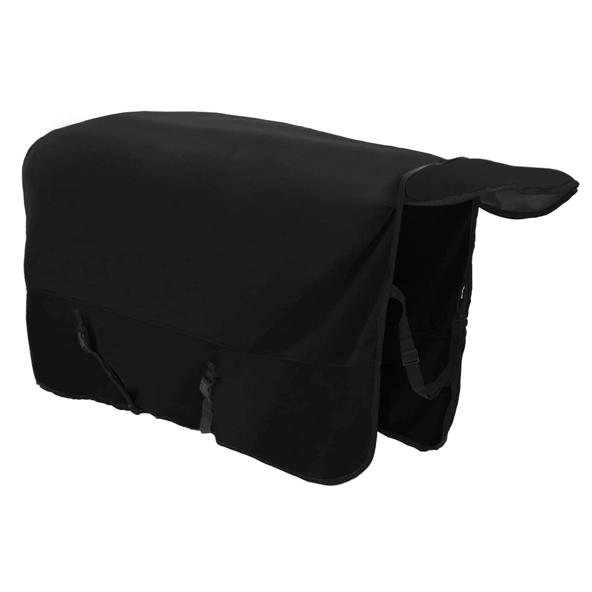 Hestetæppe Sort 145 cm Polyester Fleece