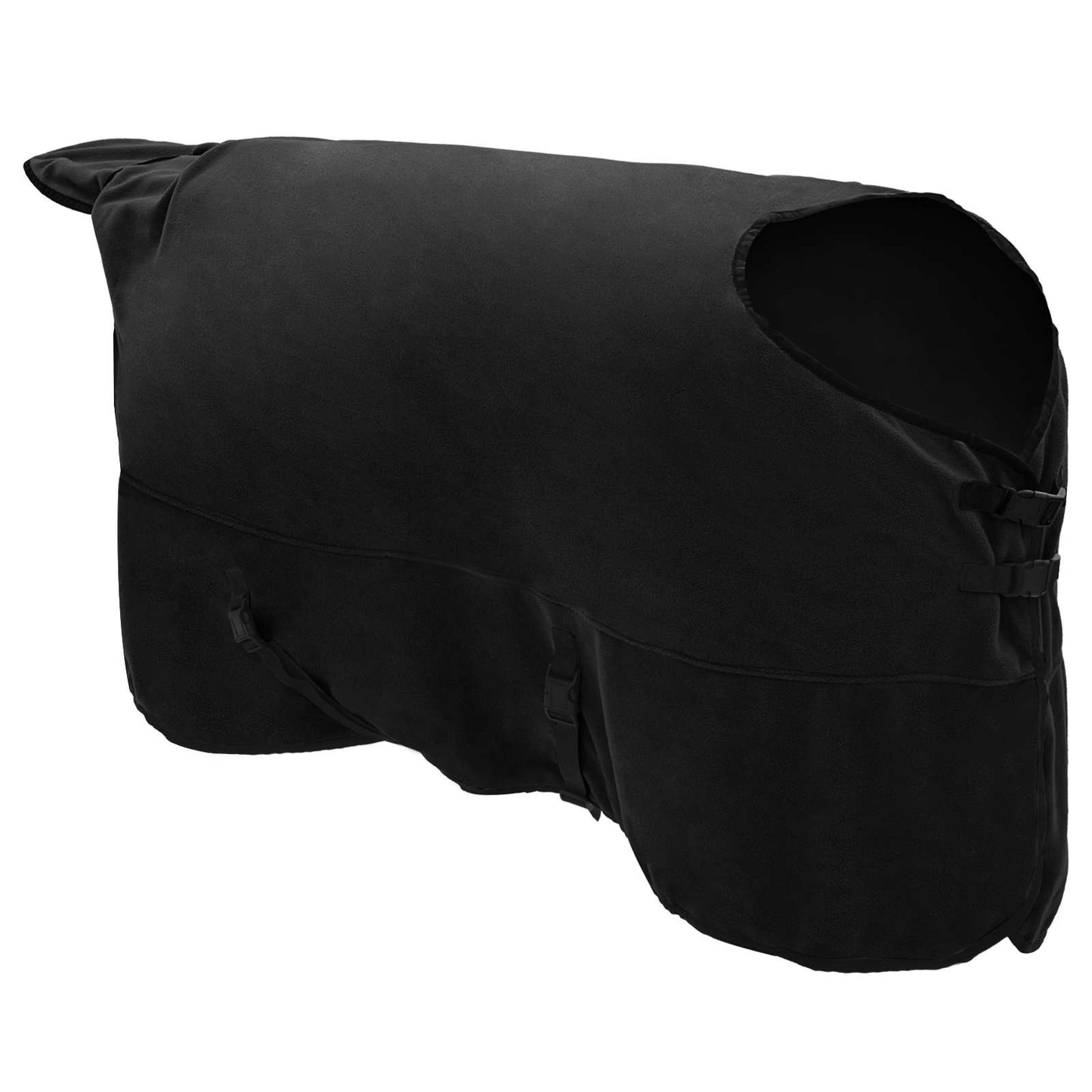 Hestetæppe Sort 155 cm Polyester Fleece