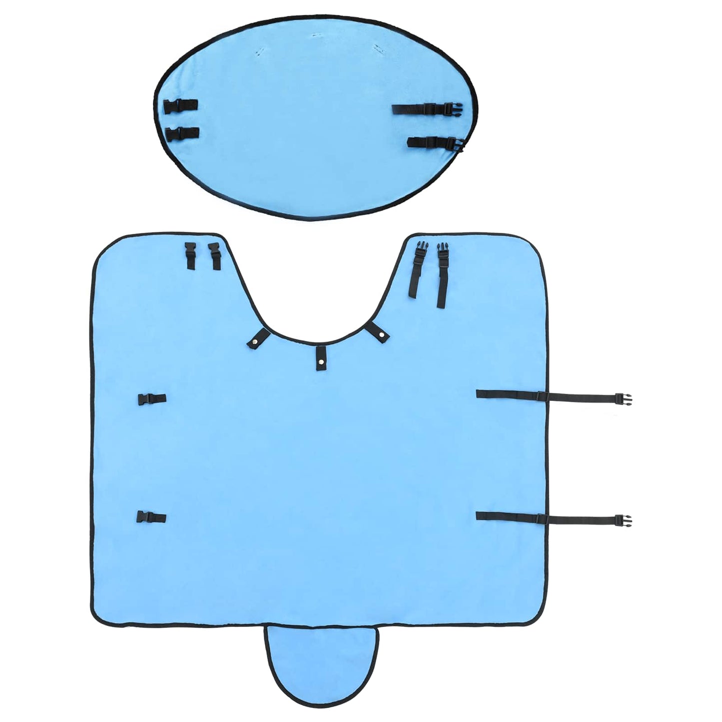 Hestetæppe Fuldt aqua 85 cm Polyester Fleece