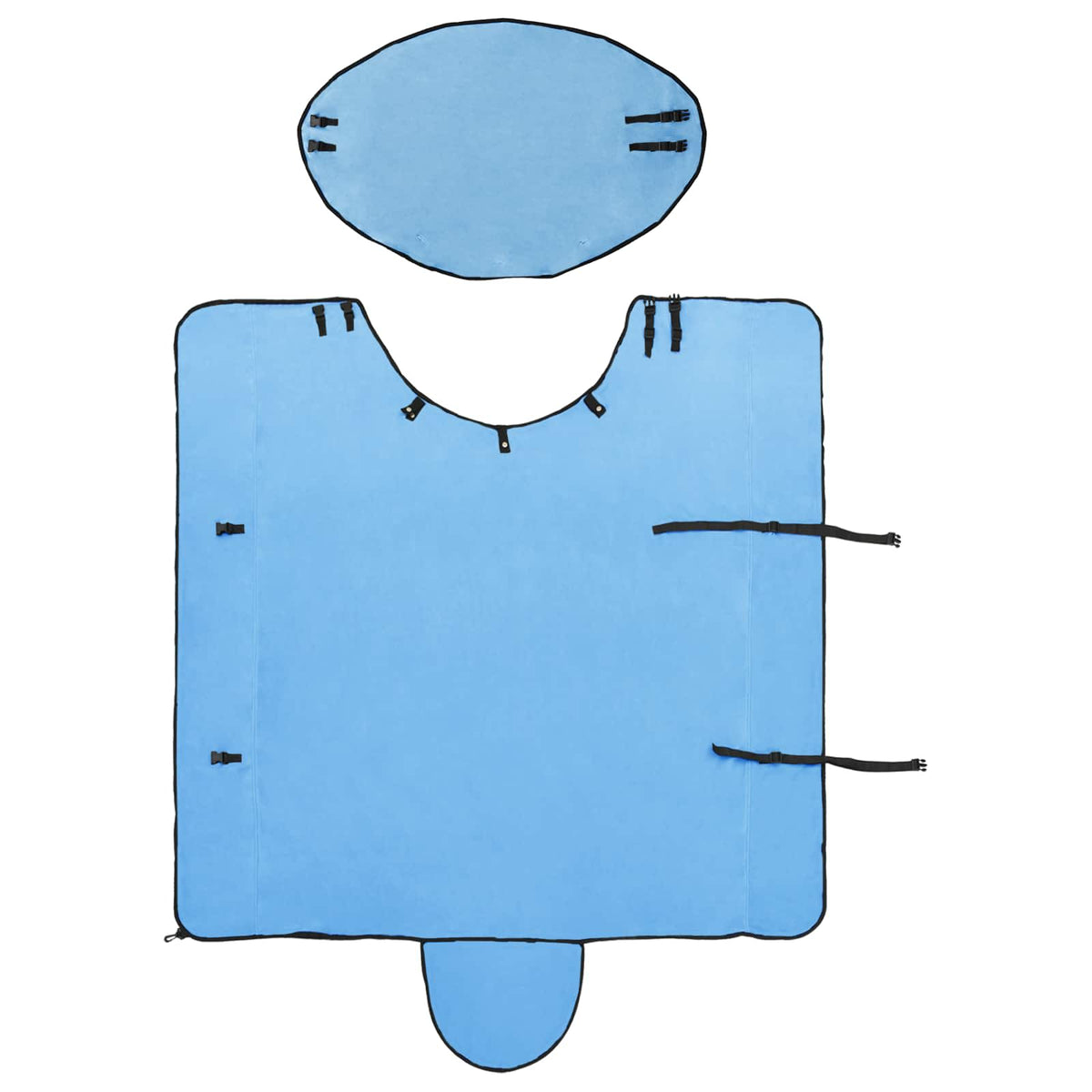 Hestetæppe Fuldt aqua 145 cm Polyester Fleece