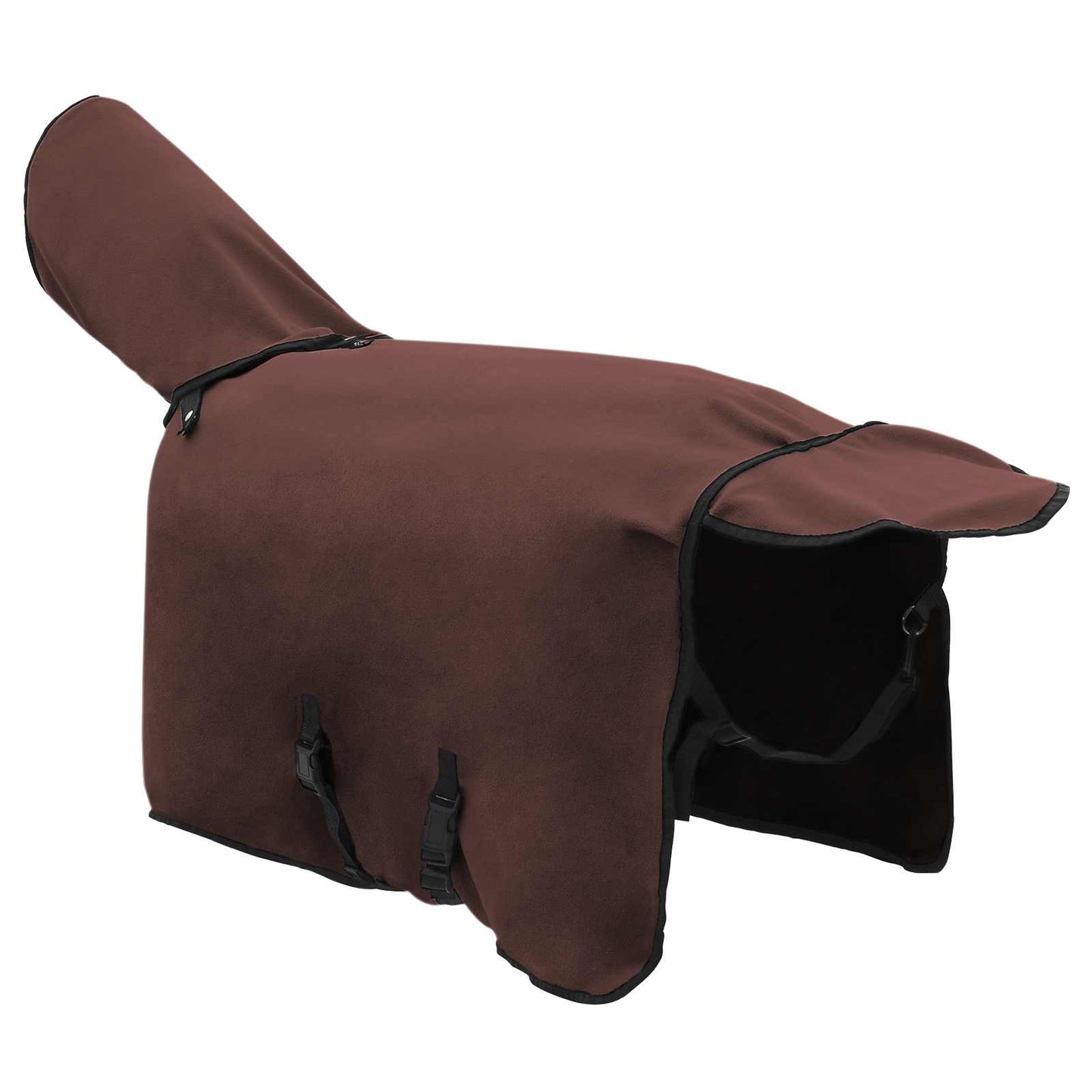 Hestetæppe Mørkebrun 85 cm Polyester Fleece