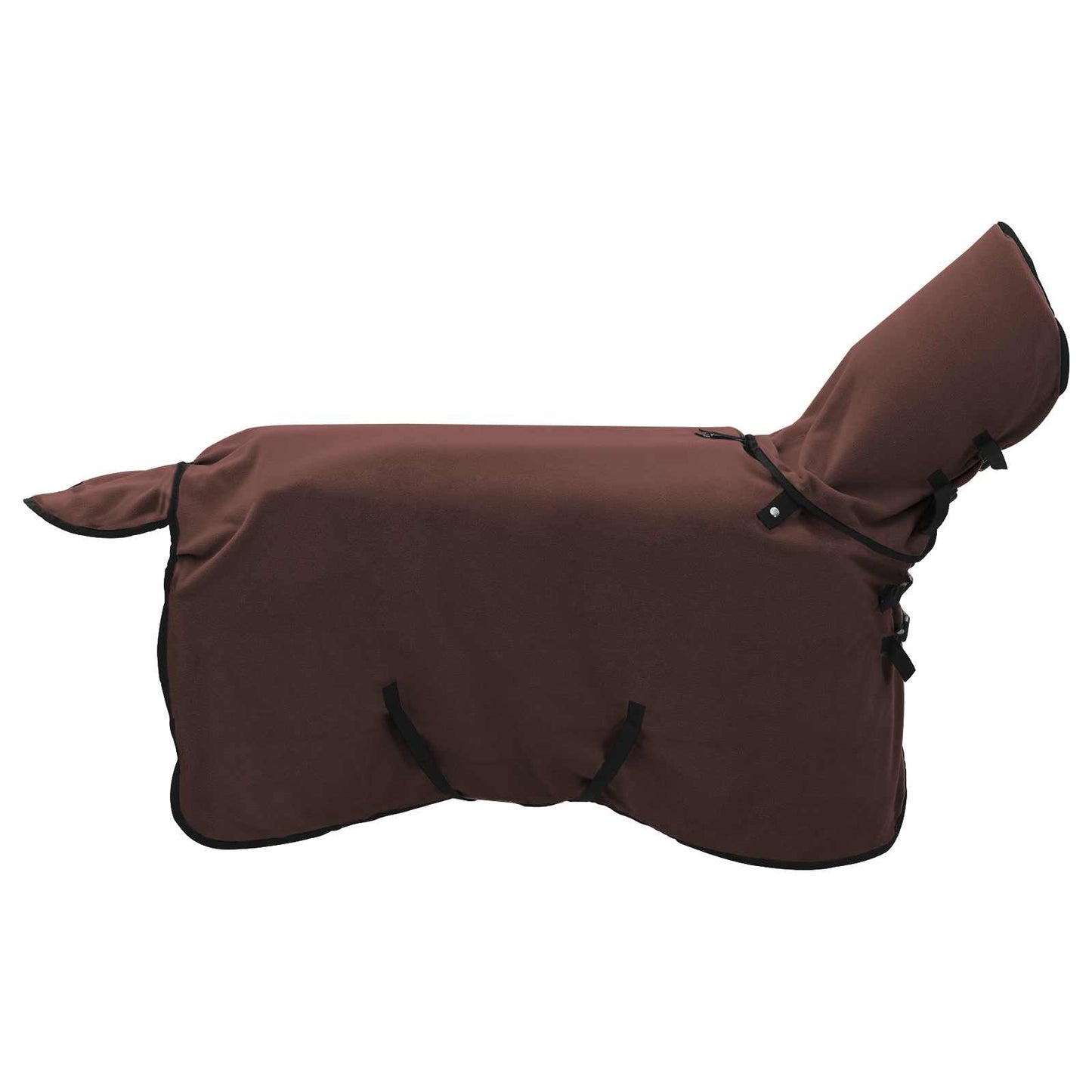 Hestetæppe Mørkebrun 105 cm Polyester Fleece