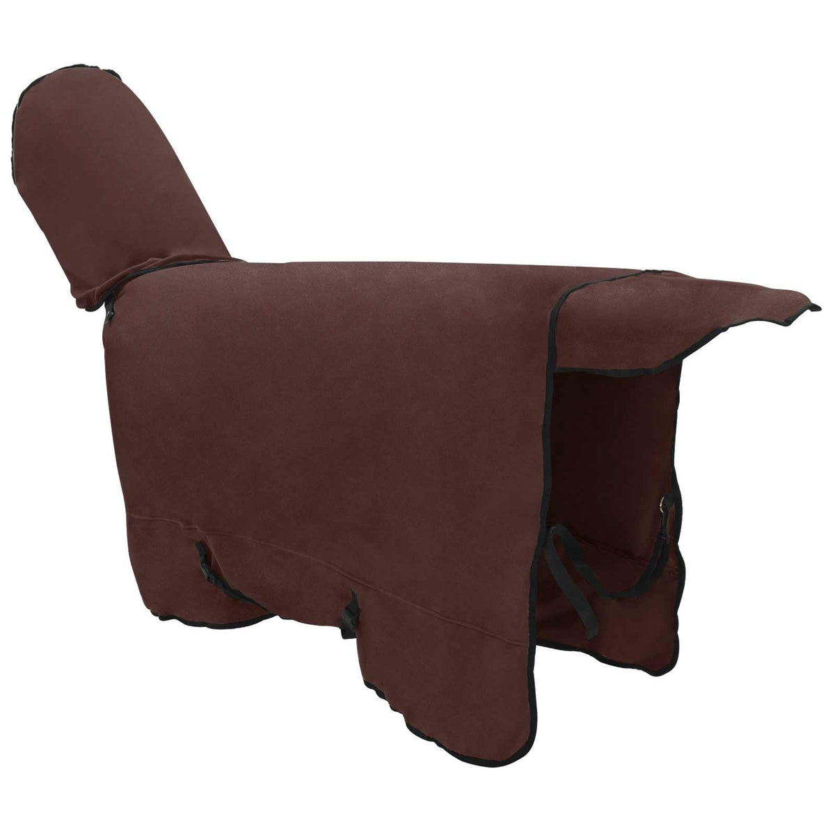 Hestetæppe Mørkebrun 135 cm Polyester Fleece