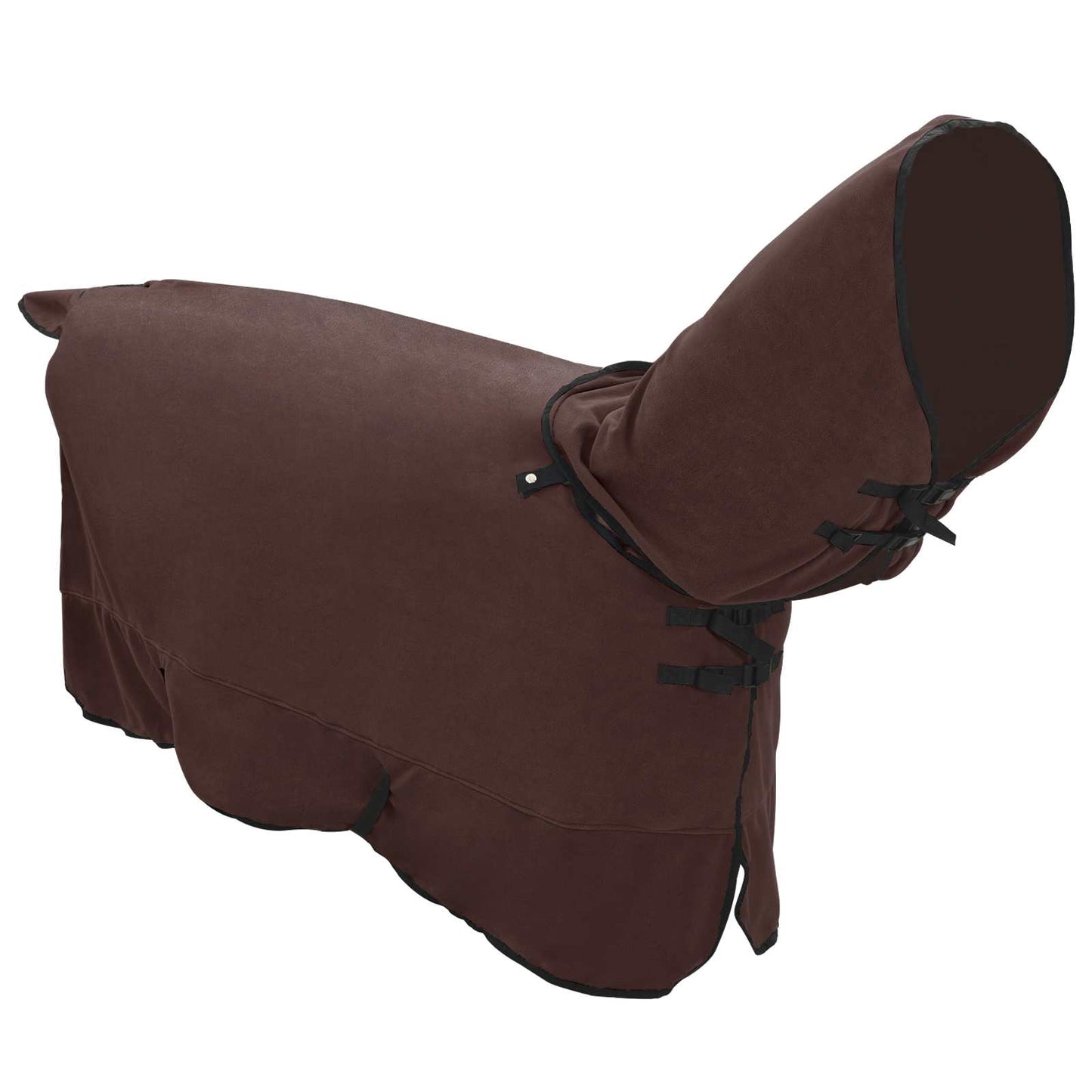 Hestetæppe Mørkebrun 145 cm Polyester Fleece