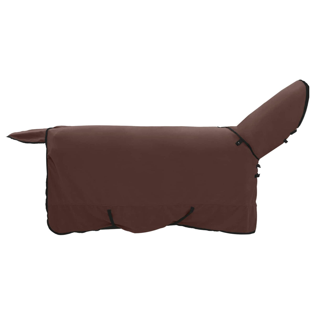 Hestetæppe Mørkebrun 155 cm Polyester Fleece