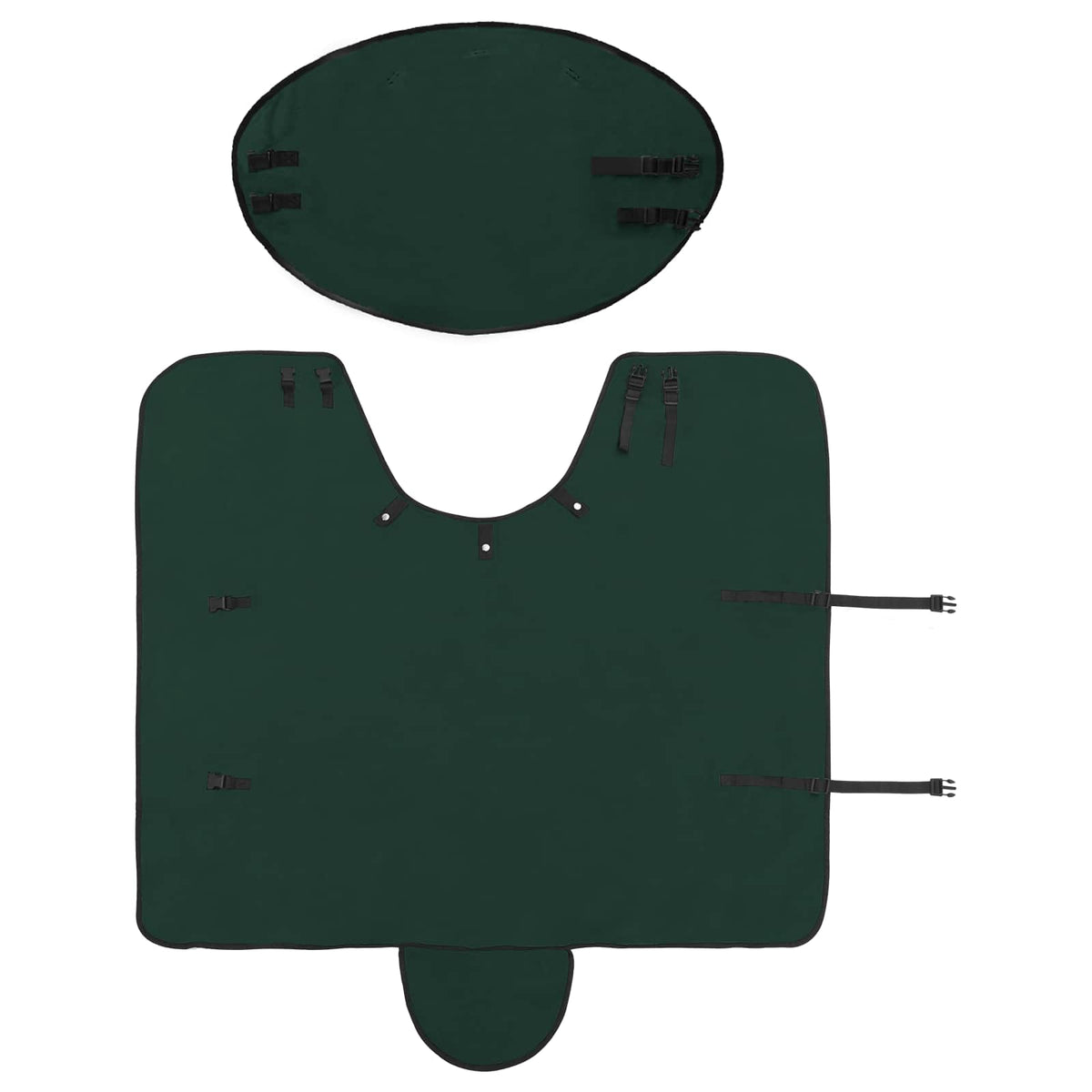 Hestetæppe Mørkegrøn 85 cm Polyester Fleece