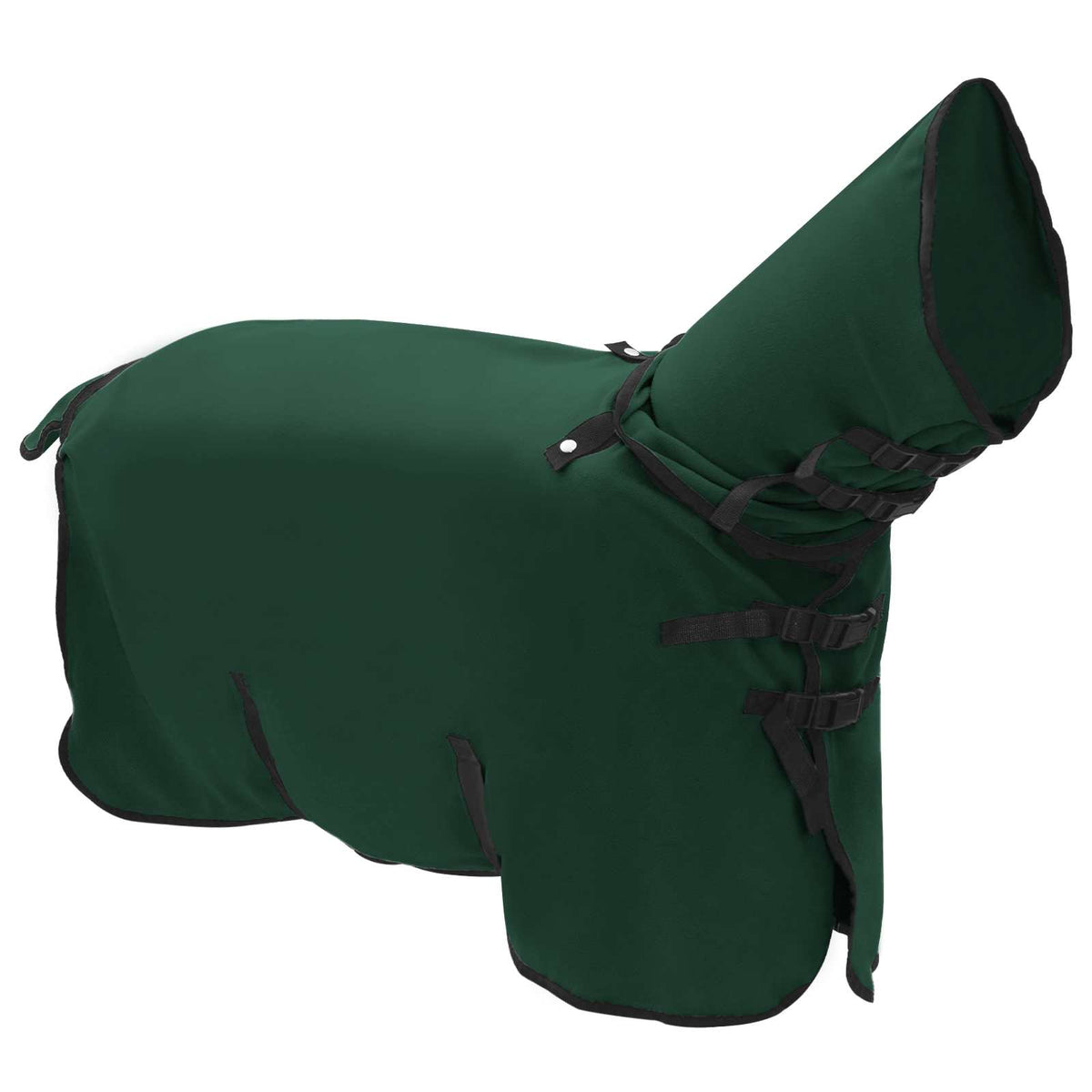 Hestetæppe Mørkegrøn 115 cm Polyester Fleece