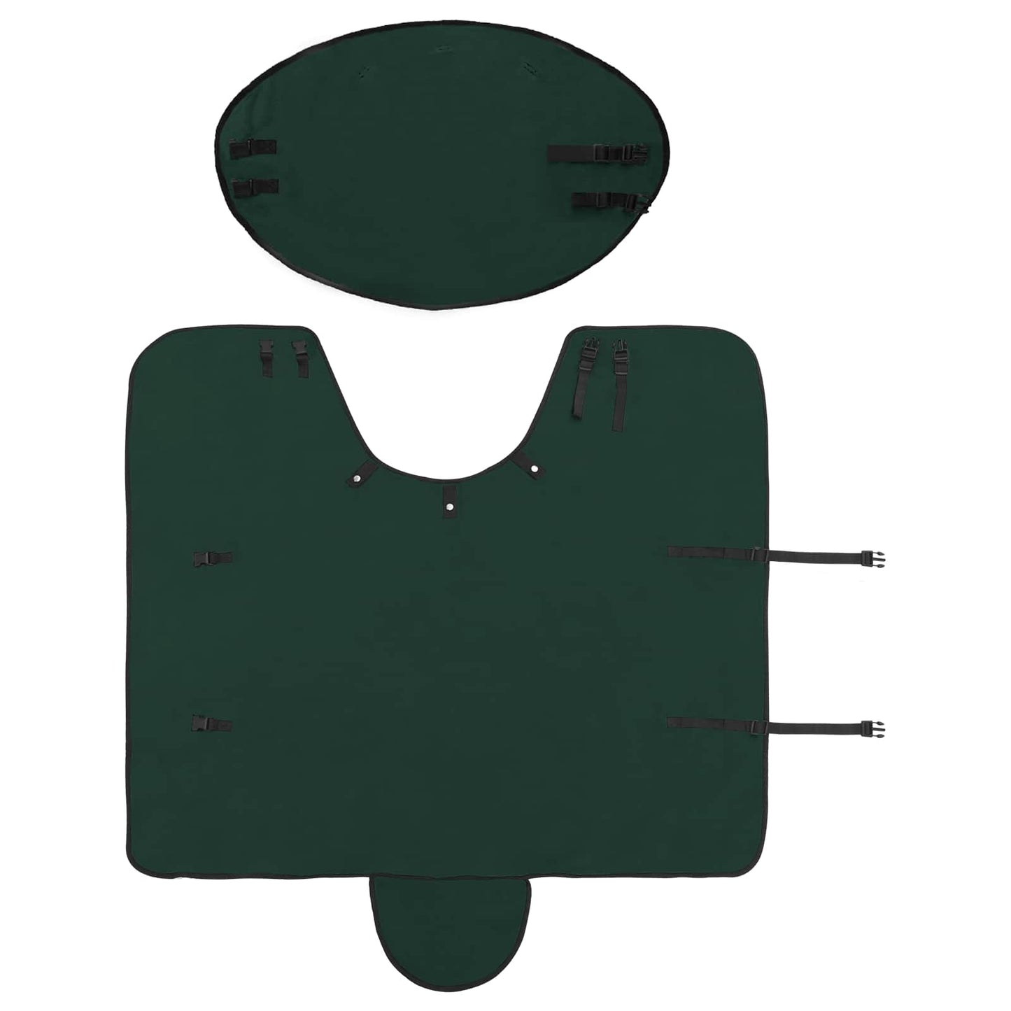 Hestetæppe Mørkegrøn 115 cm Polyester Fleece