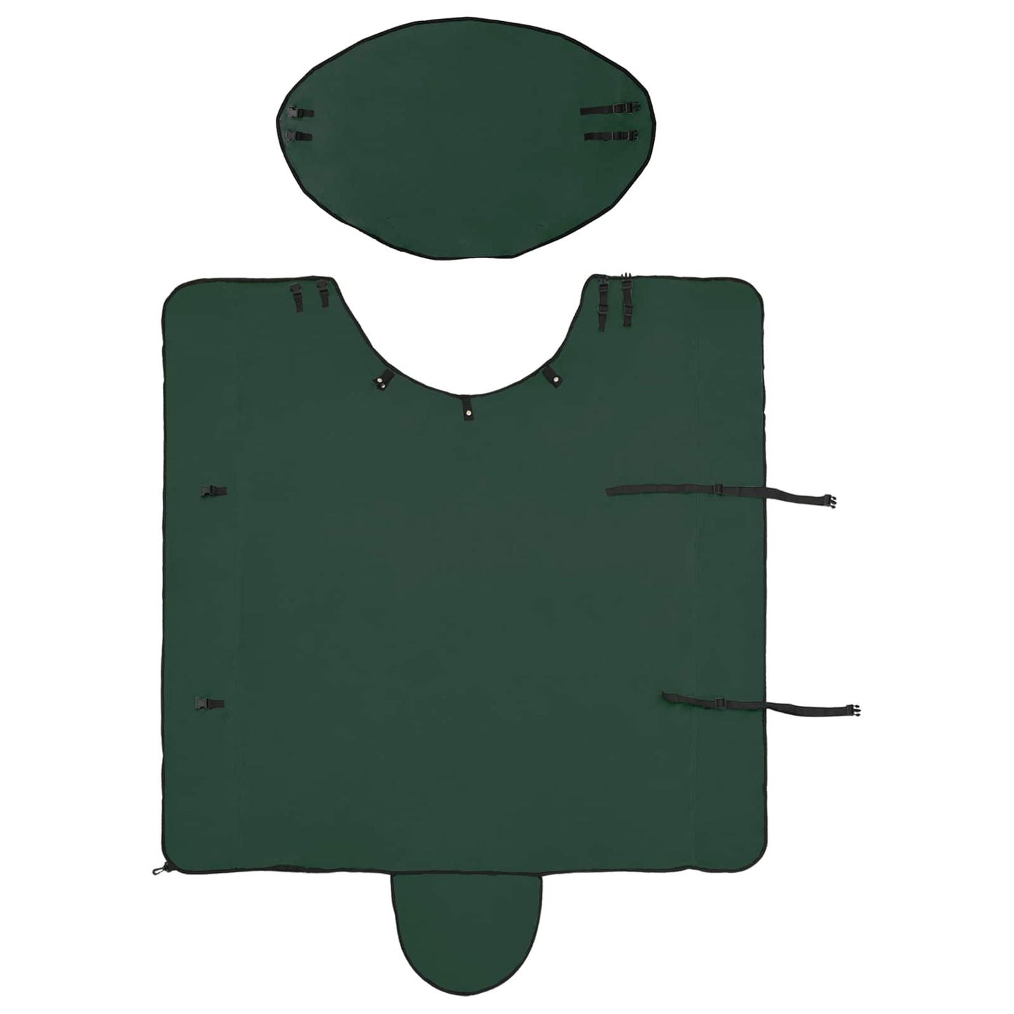 Hestetæppe Mørkegrøn 145 cm Polyester Fleece