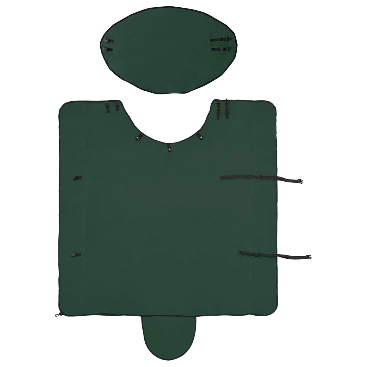 Hestetæppe Mørkegrøn 165 cm Polyester Fleece