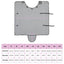 Hestetæppe Lysegrå og pink 135 cm Polyester Fleece