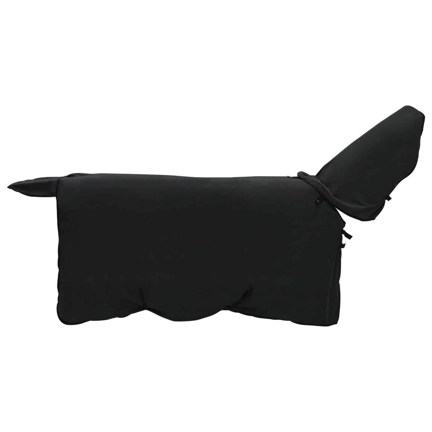 Hestetæppe Sort 75 cm Polyester Fleece