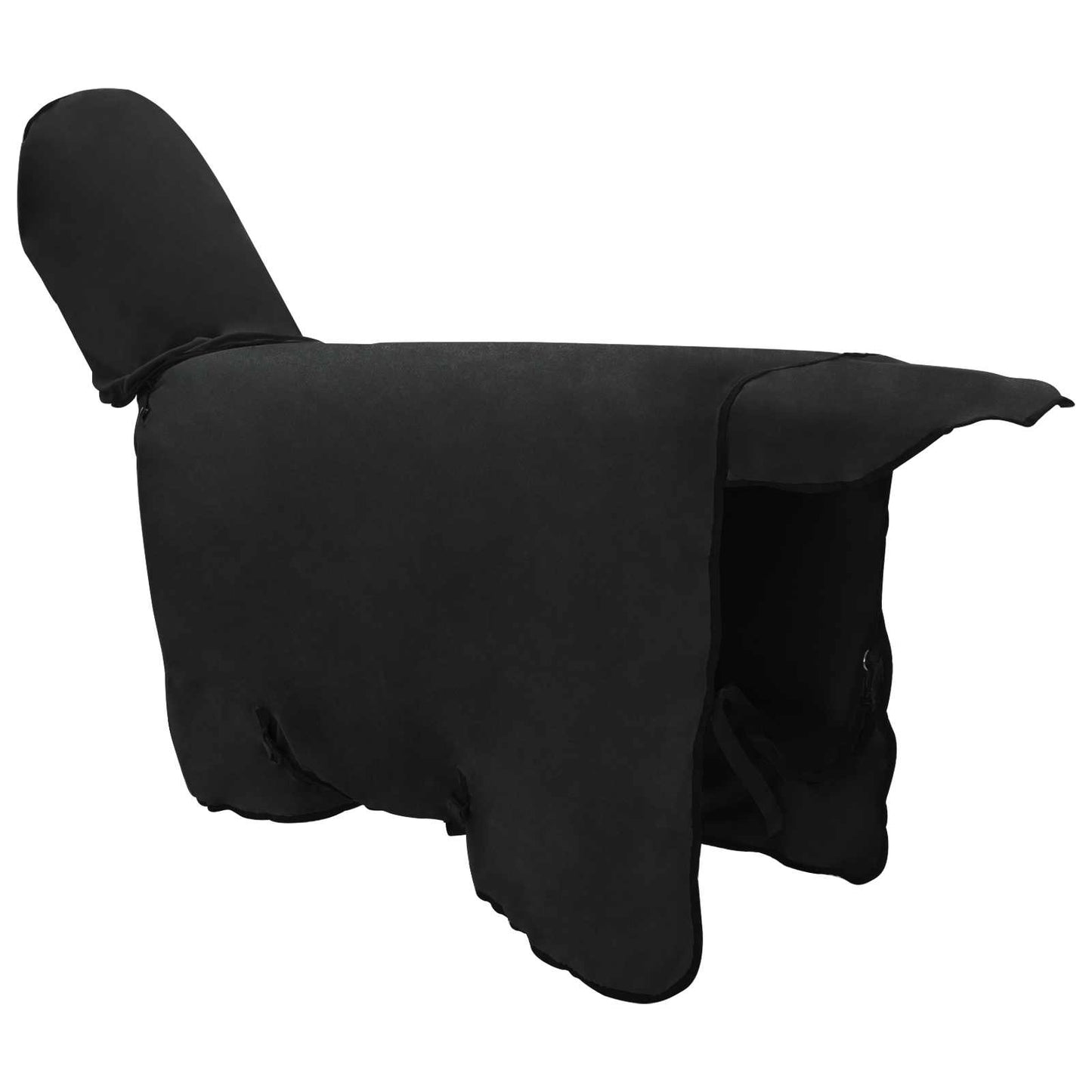 Hestetæppe Sort 75 cm Polyester Fleece