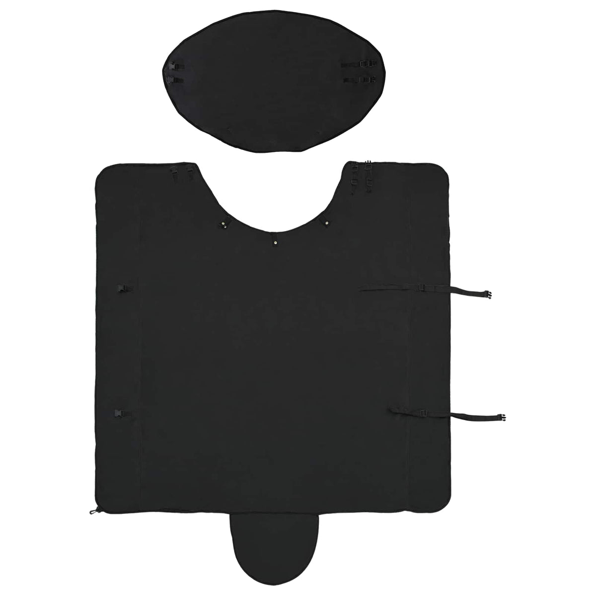 Hestetæppe Sort 155 cm Polyester Fleece