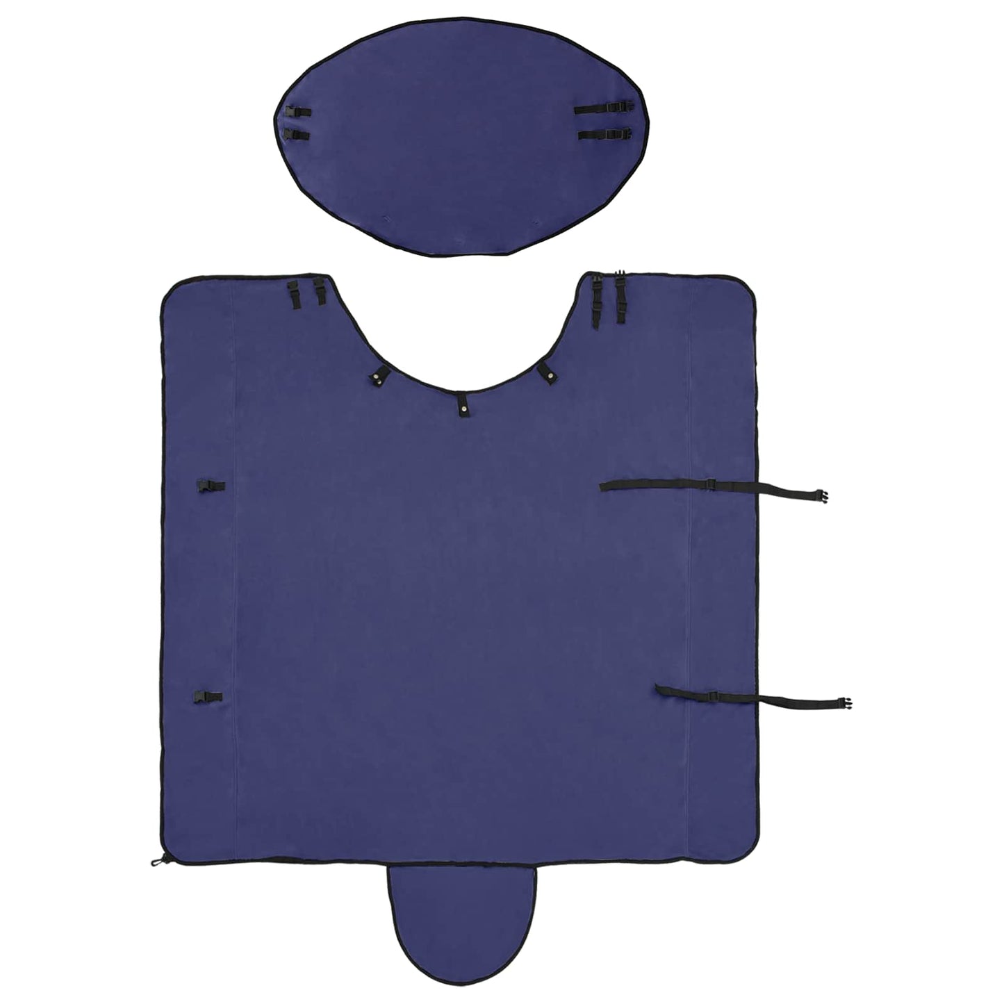 Hestetæppe Mørkeblå 165 cm Polyester Fleece