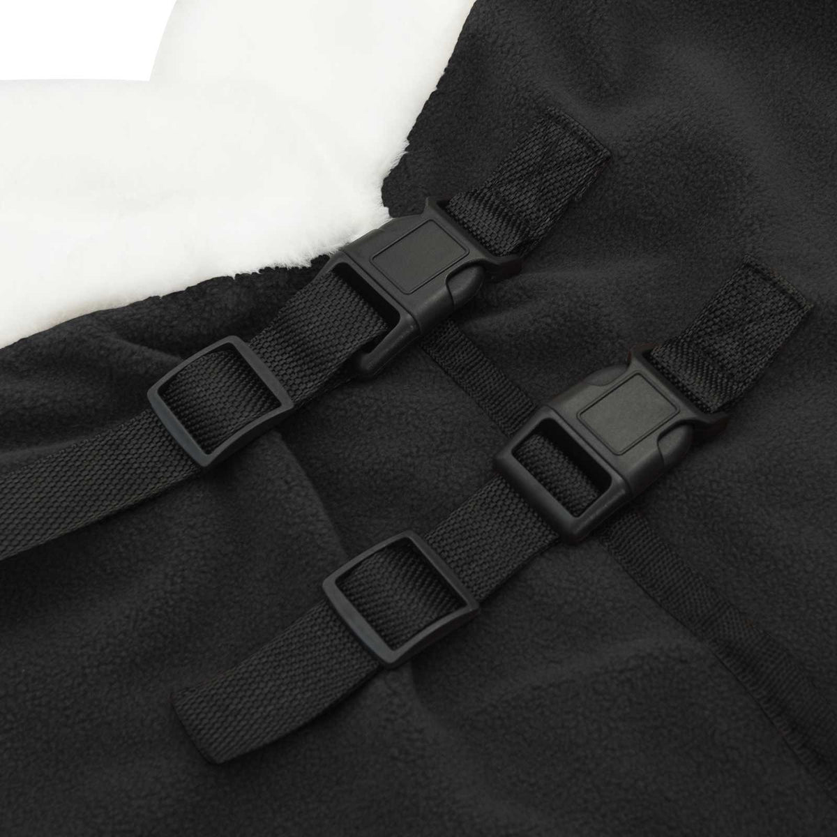 Hestetæppe Sort 105 cm Polar fleece