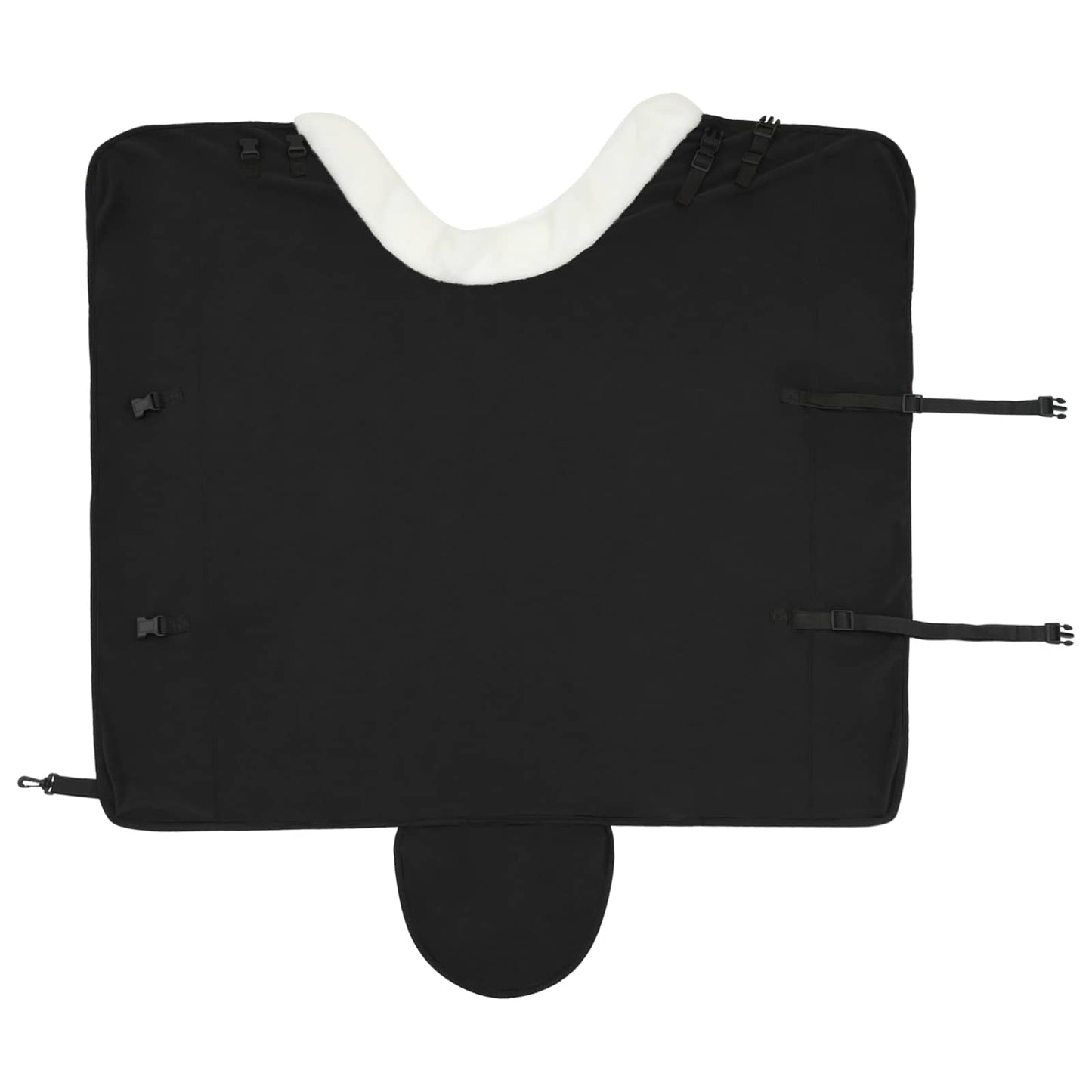 Hestetæppe Sort 125 cm Polar fleece