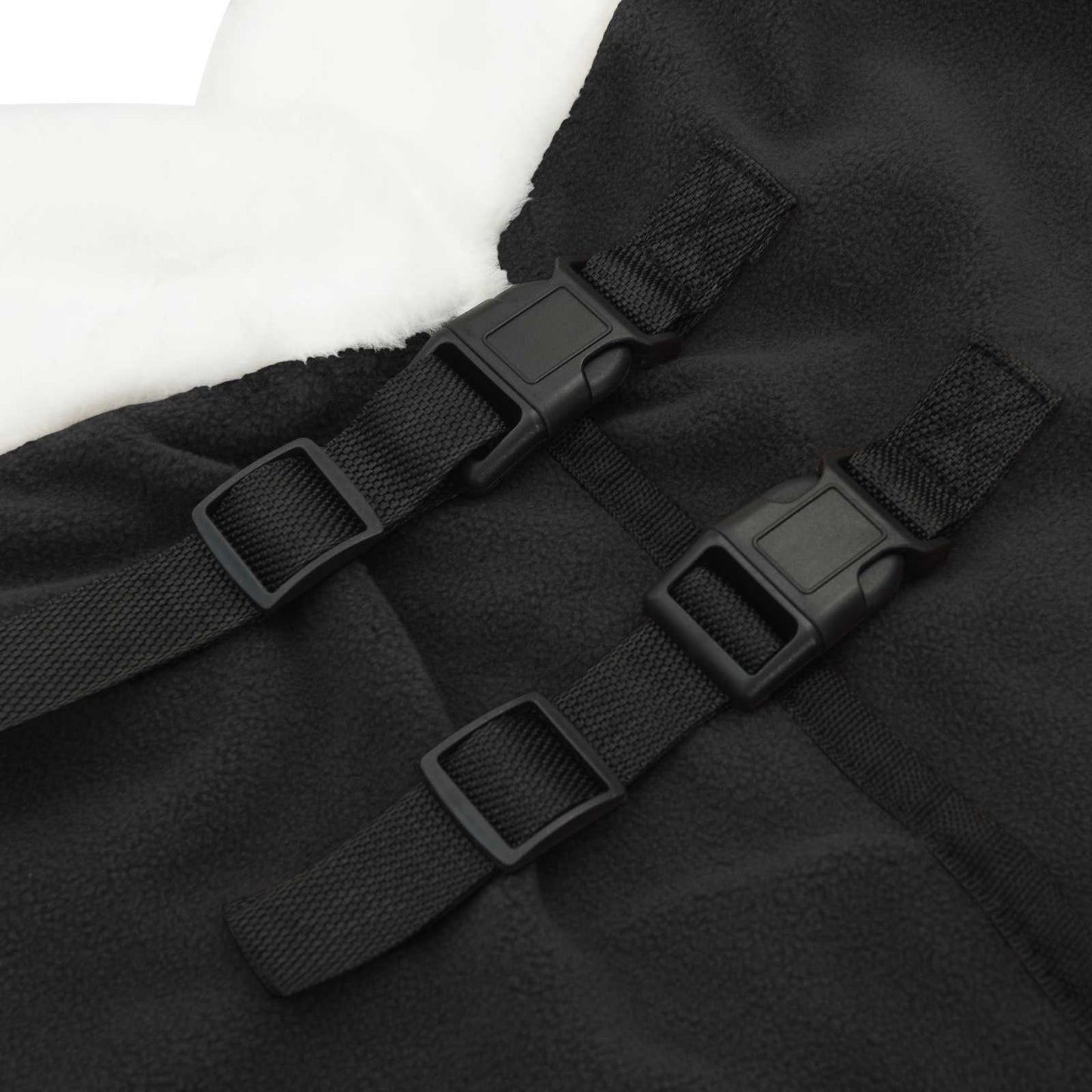 Hestetæppe Sort 145 cm Polar fleece
