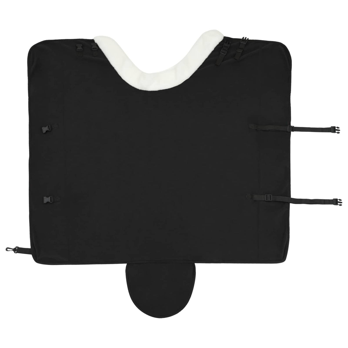 Hestetæppe Sort 165 cm Polar fleece