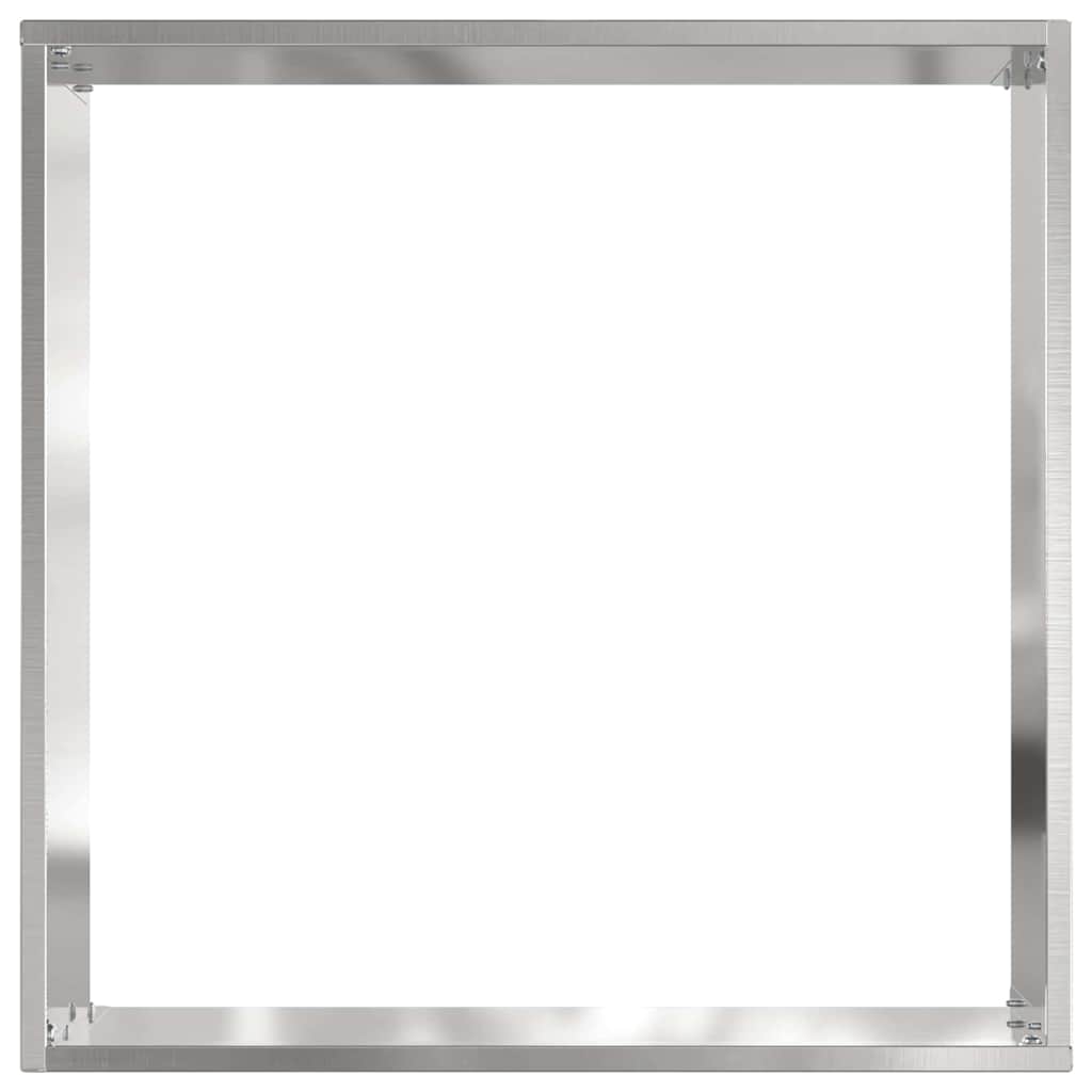 Plænekant 40 x 40 x 13 cm Rustfrit stål Sølv