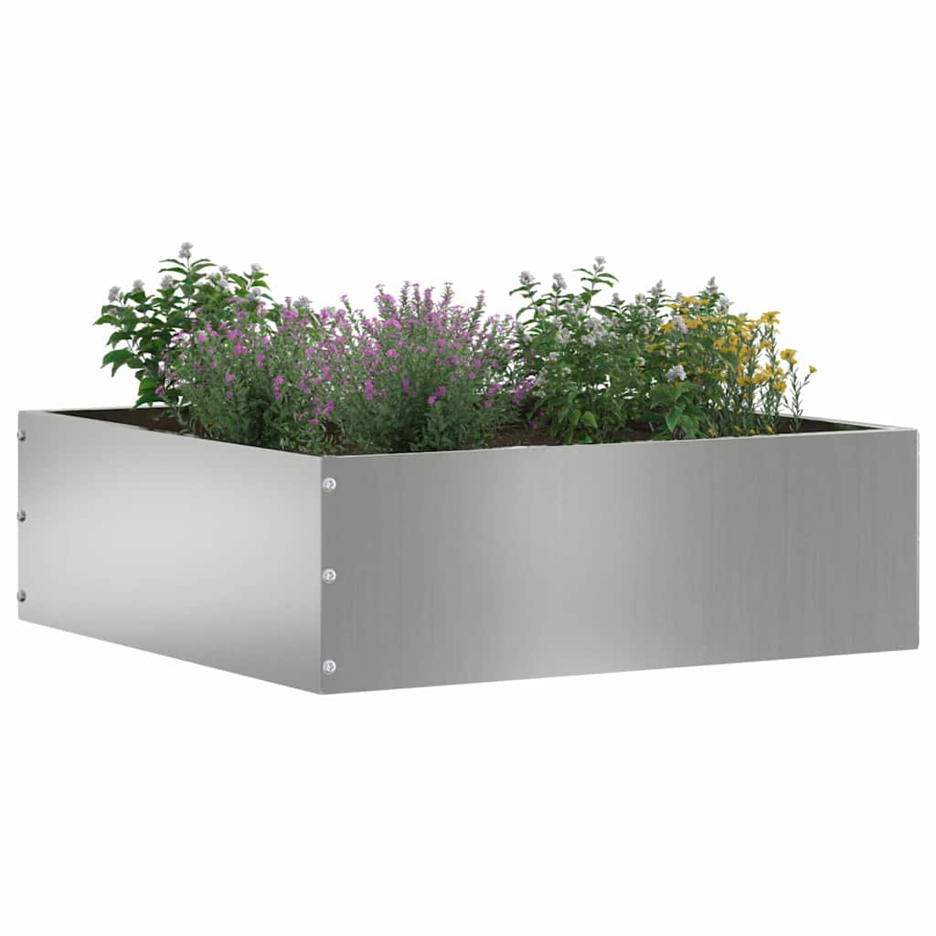 Plænekant 40 x 40 x 13 cm Galvaniseret stål Sølv
