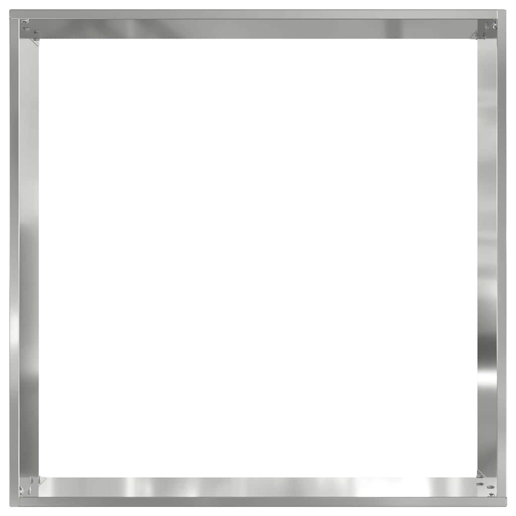Plænekant 6 stk. 40 x 40 x 13 cm Galvaniseret stål Sølv