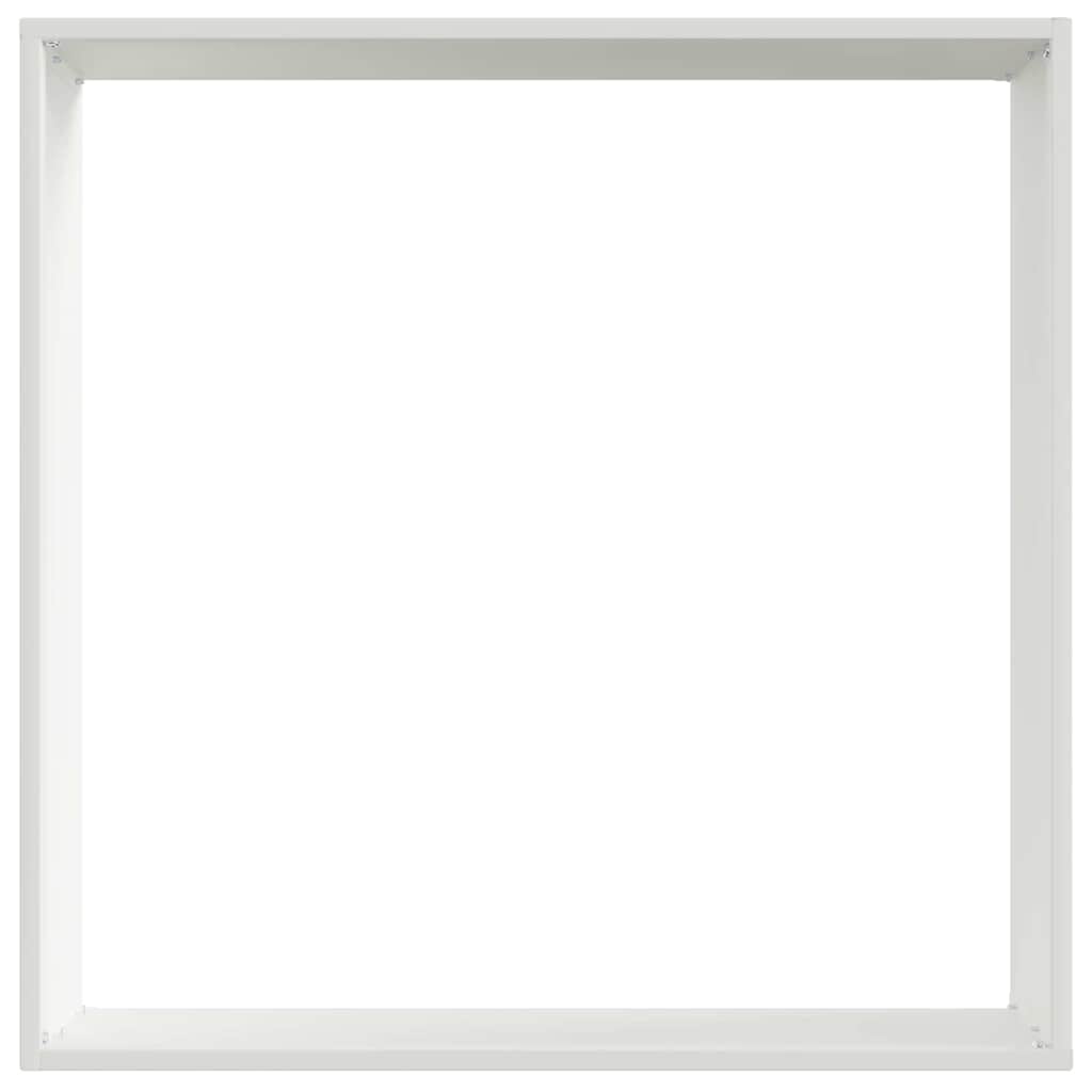 Plænekant 6 stk. 50 x 50 x 13 cm Stål Hvid