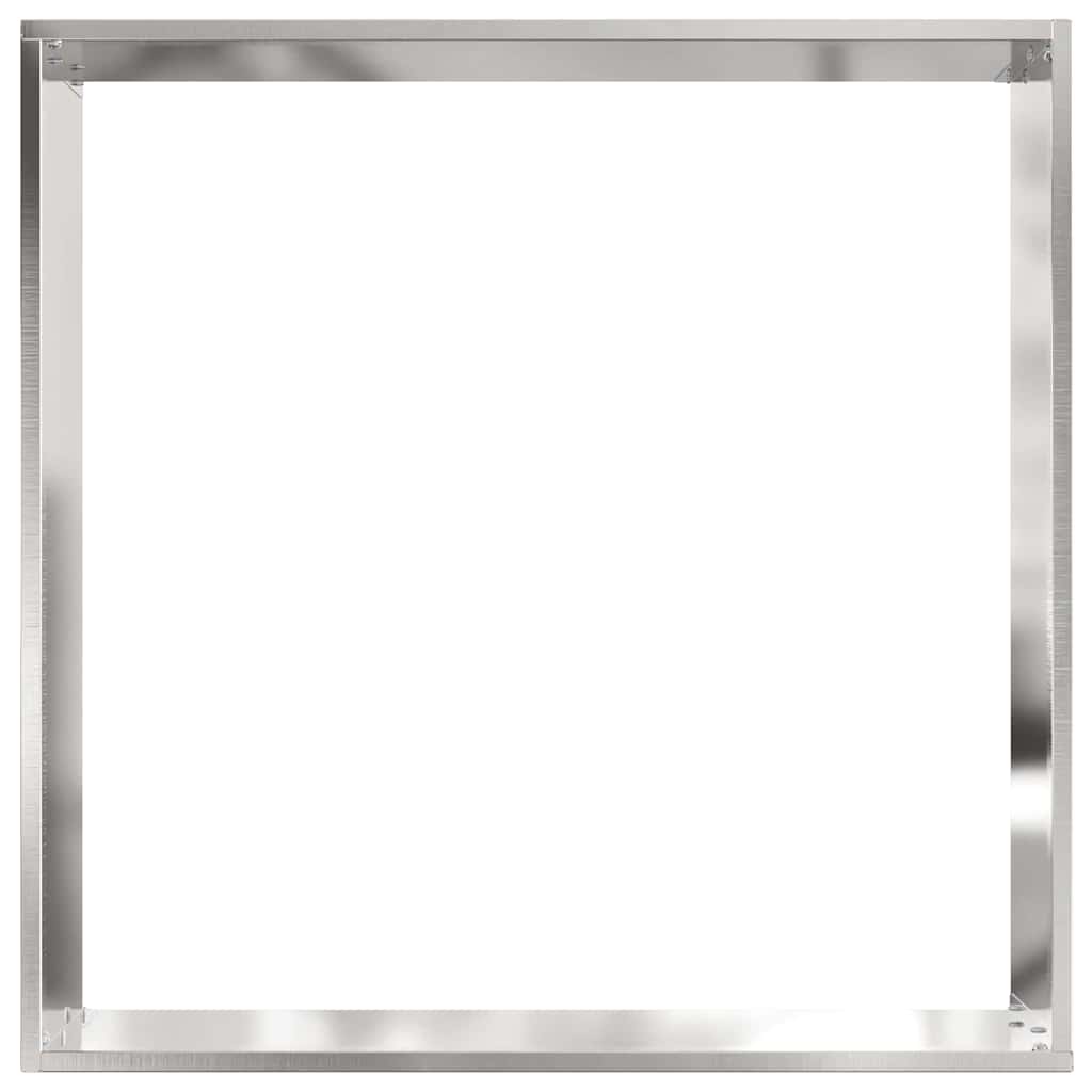 Plænekant 6 stk. 50 x 50 x 13 cm Rustfrit stål Sølv